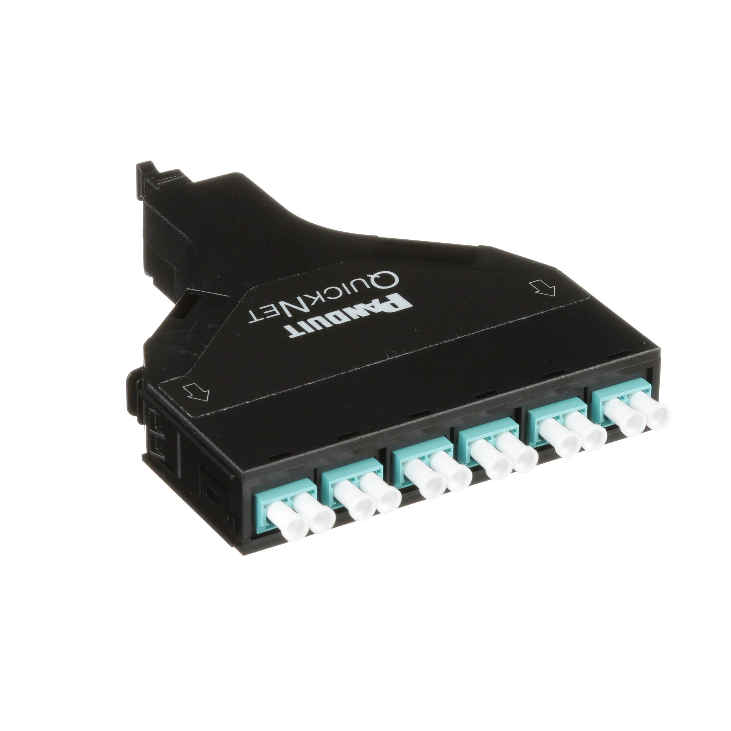 QuickNet™ SFQ MPO-LC Kaset, OM3, 12 Fiber, Yöntem A