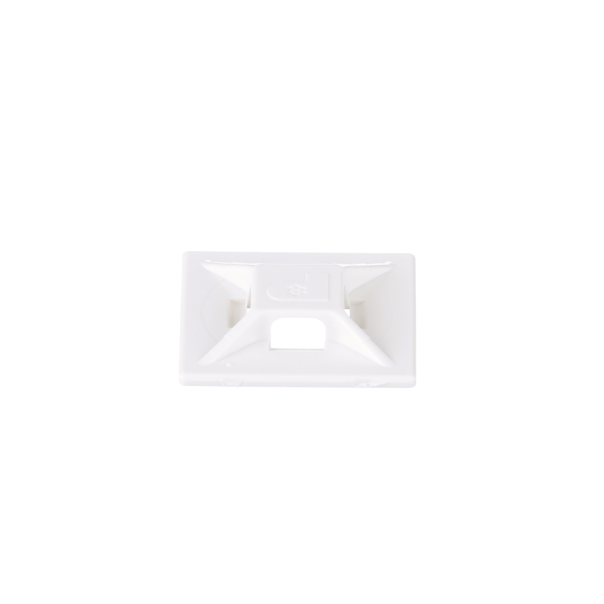 Kablo Bağı Montajı, Beyaz, ABS, Kendiliğinden Yapışkanlı, 19.1x19.1mm, 500'lü Paket
