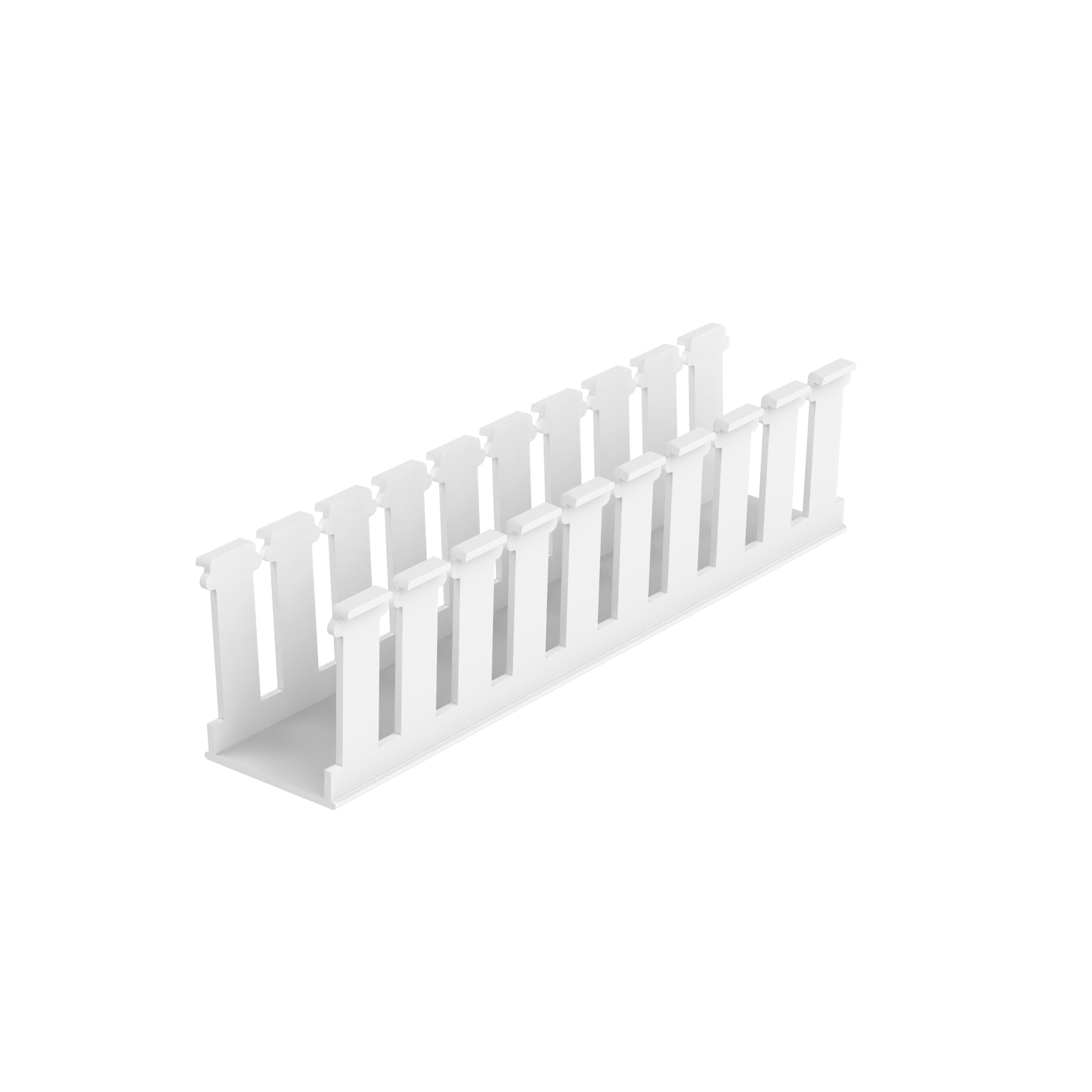 Geniş Yuvalı Kablo Kanalı, Beyaz, Halojen İçermeyen PPO, 41.7x103.1mm, 6'lı Paket