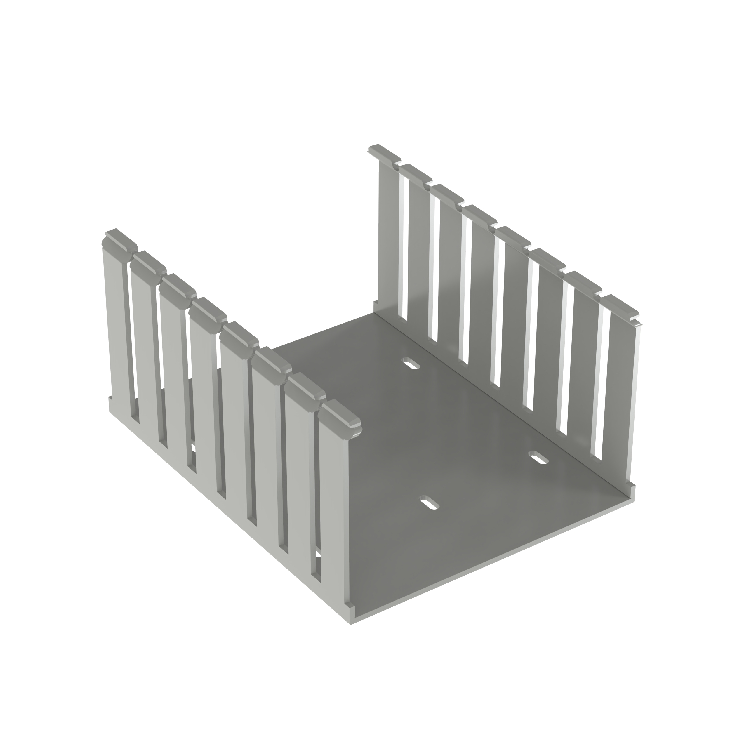 Slotted Duct, PVC,6X4X6',LGRY