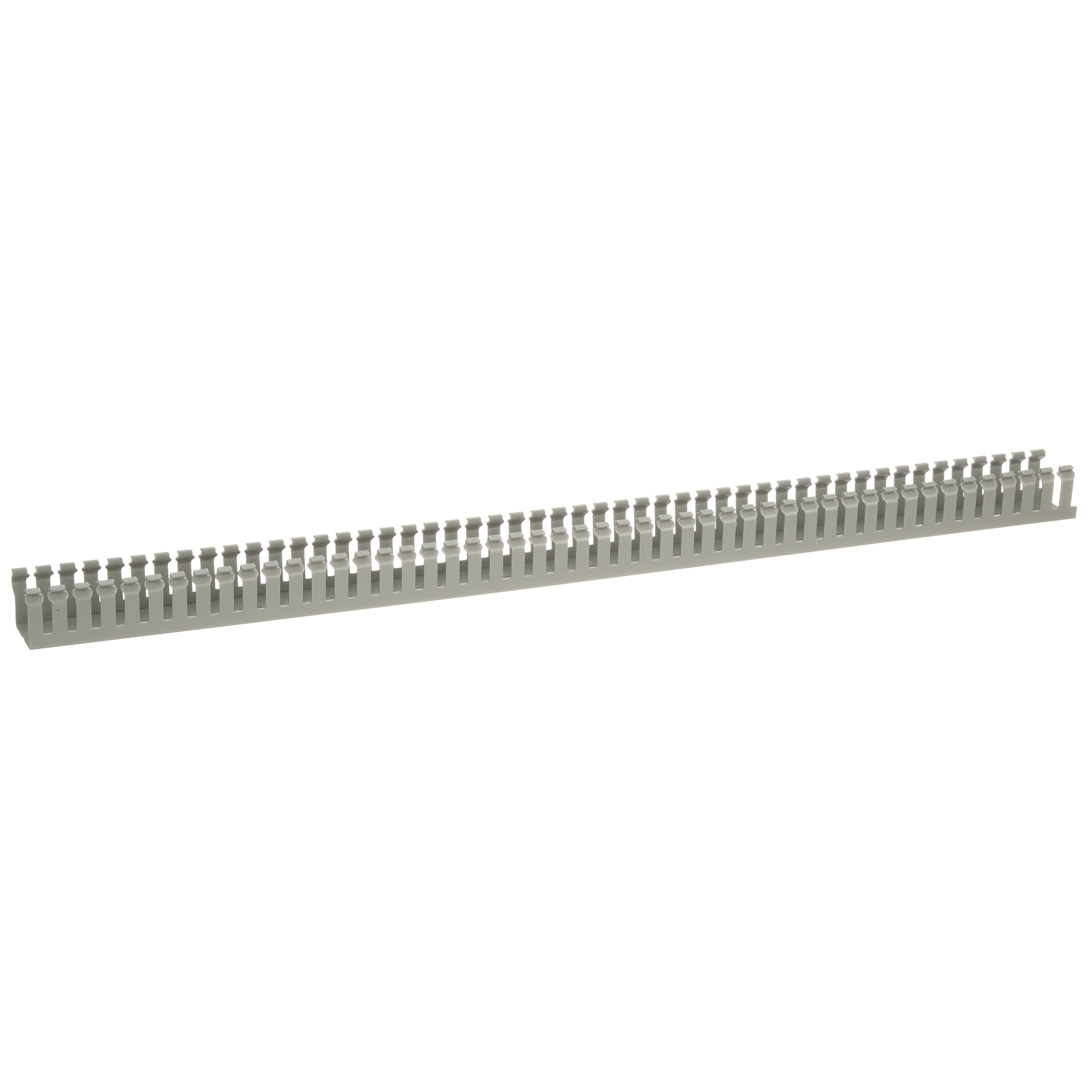 Dar Oluklu Kablo Kanalı, Gri, PVC, 37.1x72.4mm, 2'li Paket