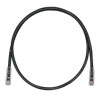 Cat 6 24 AWG UTP Bakır Yama Kablosu, 0.5 m, Siyah
