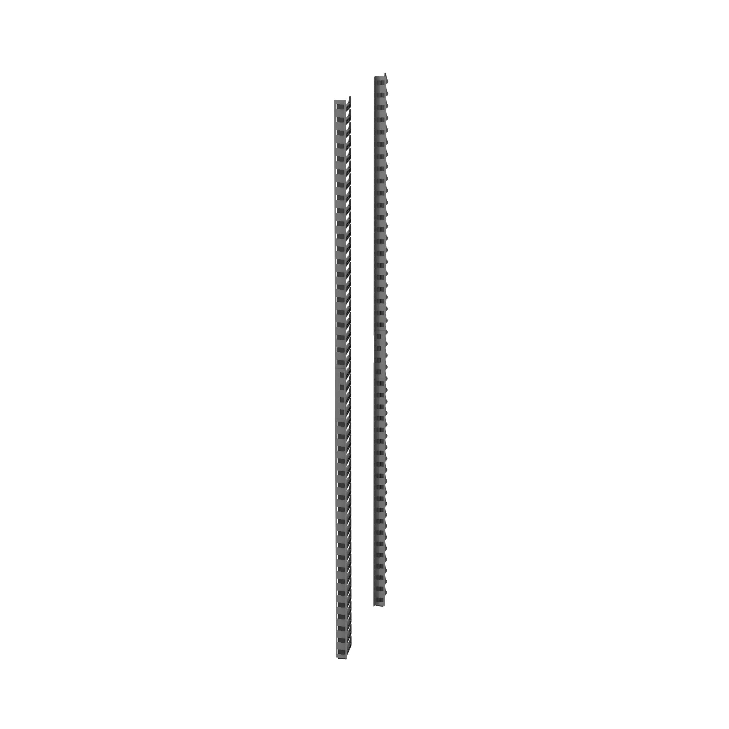Kablo Yönetimi Parmakları, 800mm, 48 RU, Siyah