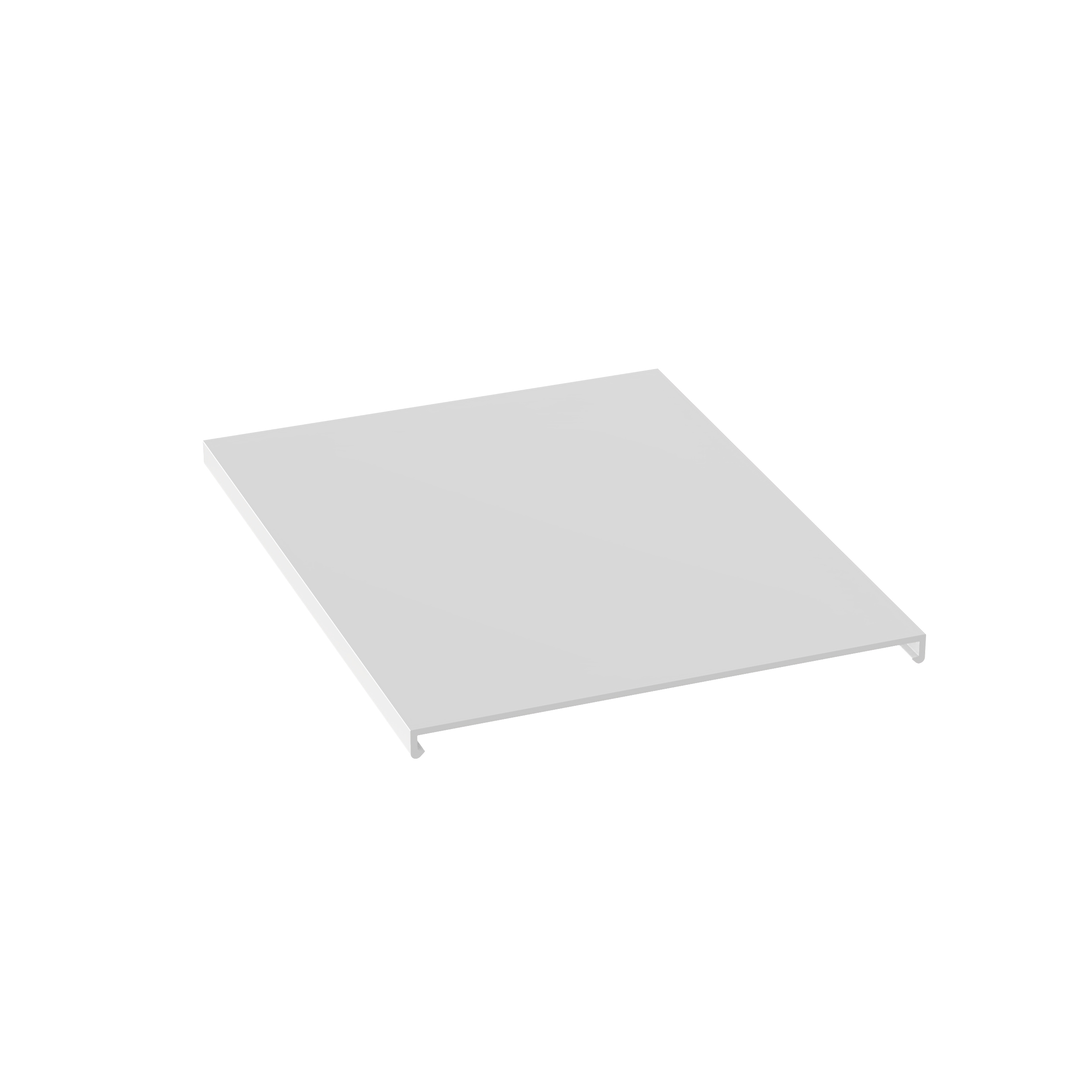 Düz Kanal Kapağı, Beyaz, PVC, 9.4x158.8mm
