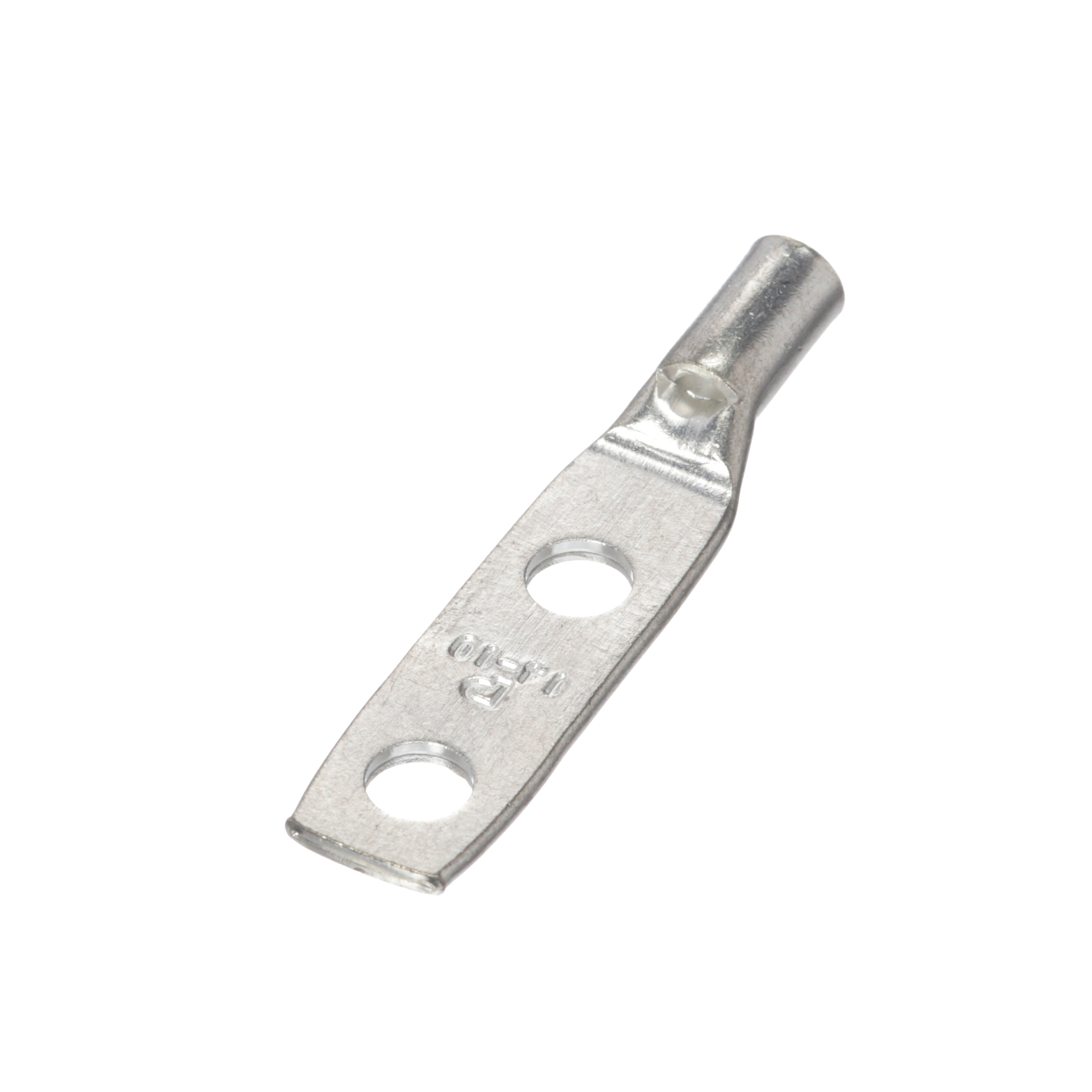 Bağlantı Muhafazası, 10, Kalay Kaplı Bakır, Düz, İki 4.8mm Çaplı Çapı, 50'li Paket