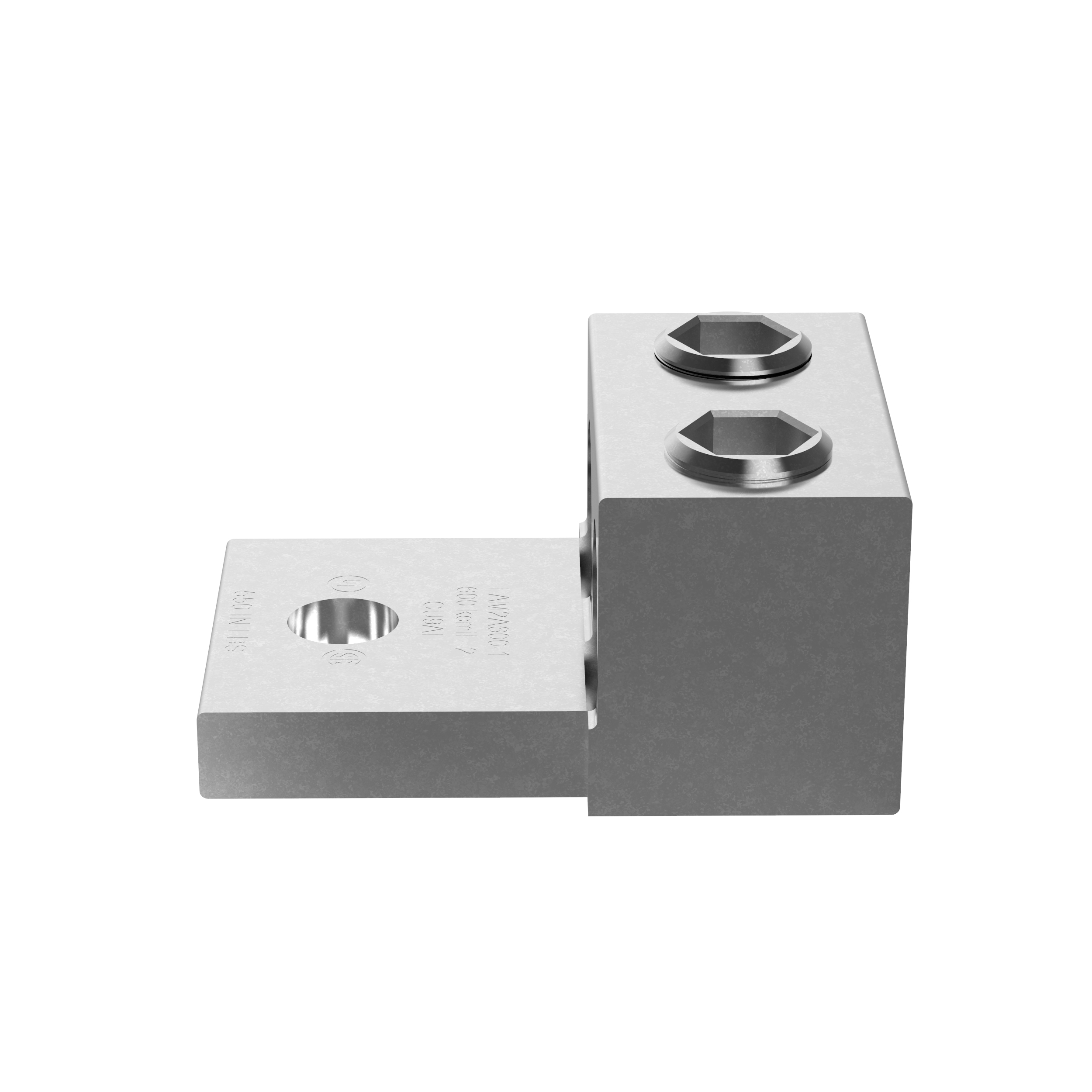 Mech Con-Lugs, 600, Kalay Kaplı Alüminyum, Yıldız, Tek 12.7mm Somun, Paket 6
