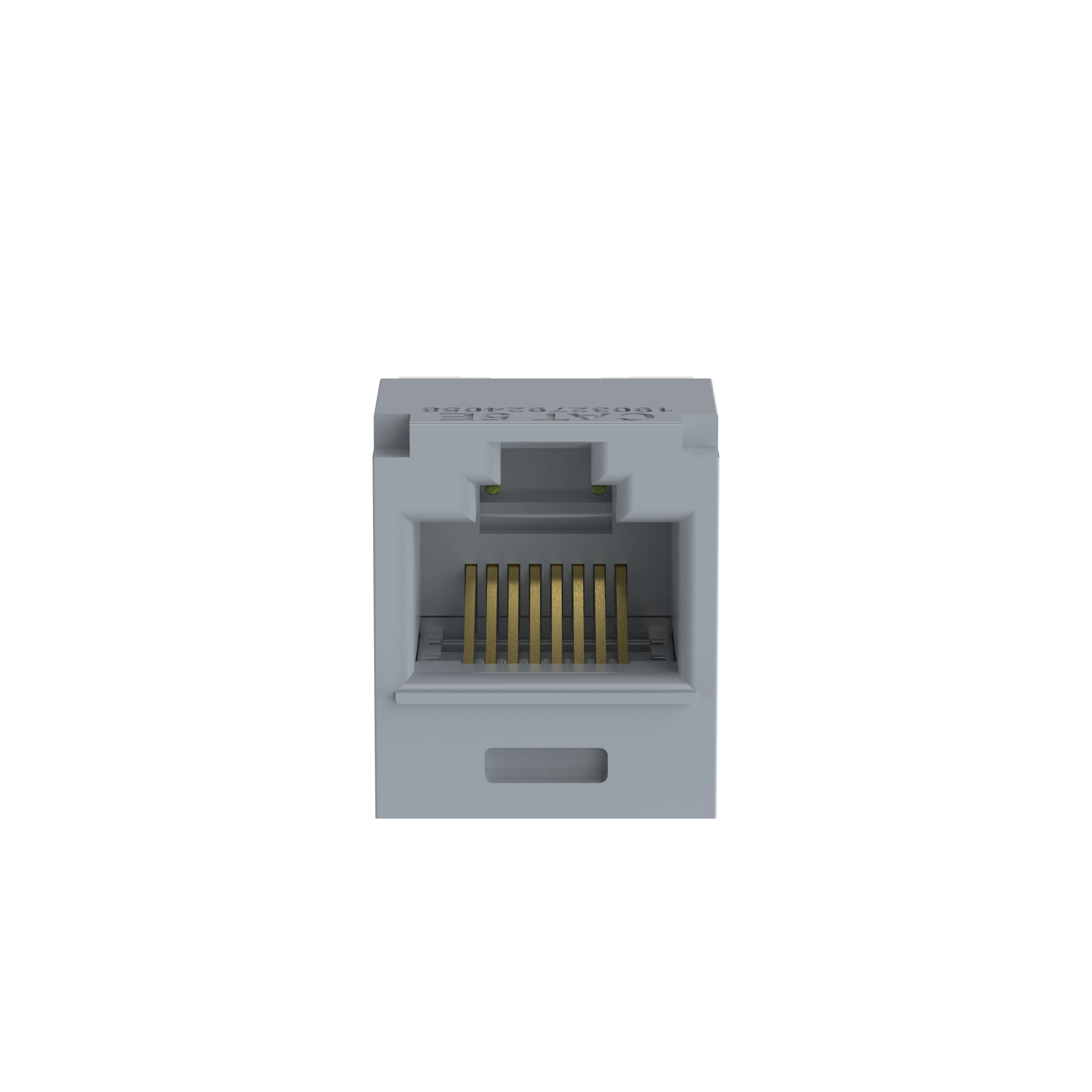 UTP RJ45 Cat 5e TG Jack Module, Int'l Gray