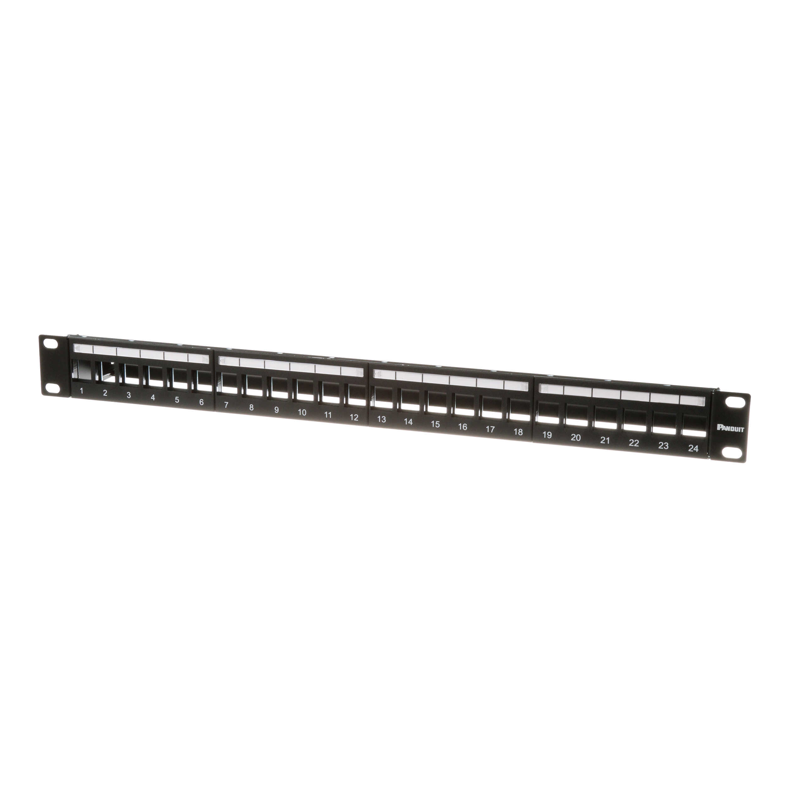 Keystone All Metal Patch Panel, 24 port, 1 RU, BL
