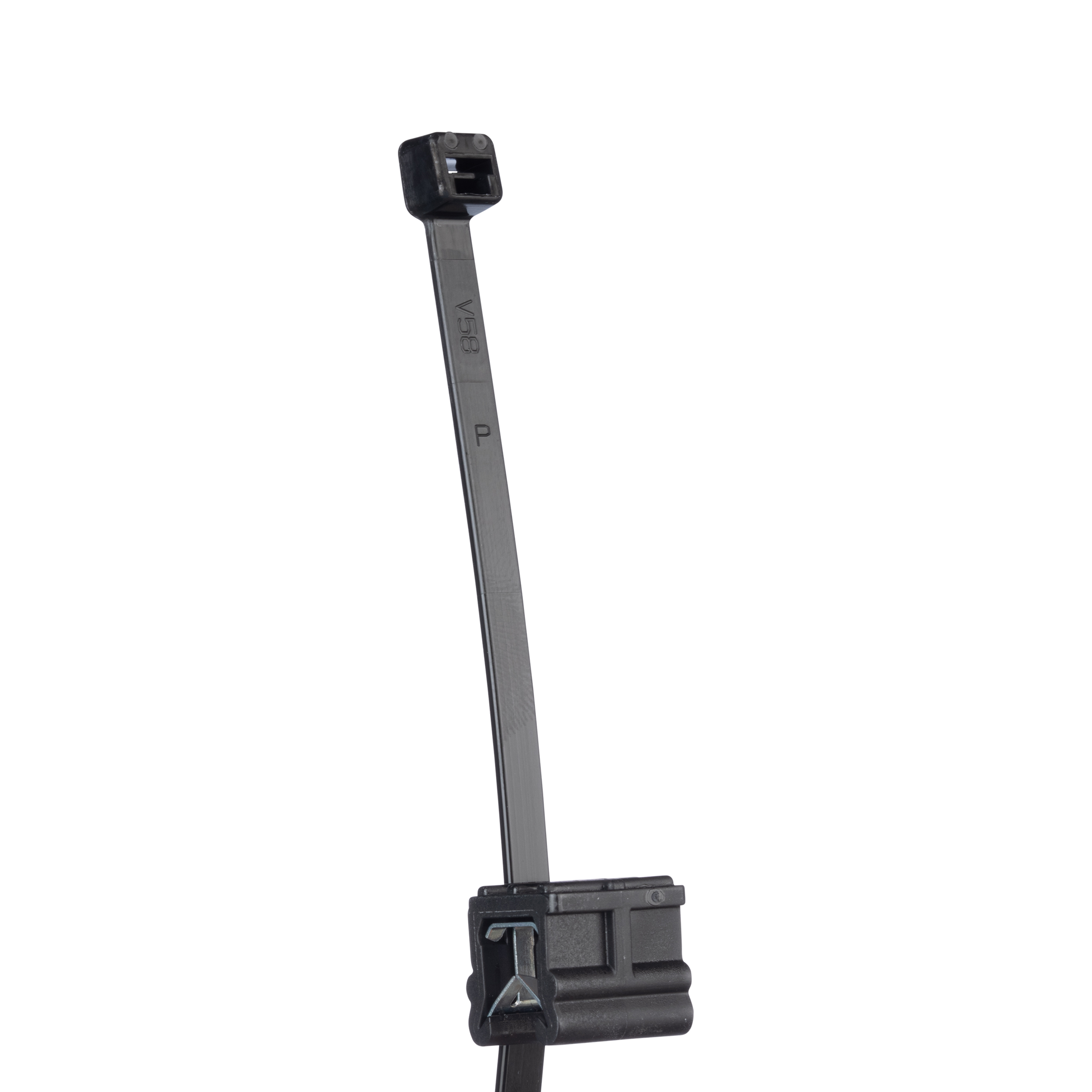 Kenar Klipsi/Kablo Bağı (yan), Siyah, Yüksek Isı/UV PA6.6, 3-6mm, 0°, 500'lü Paket