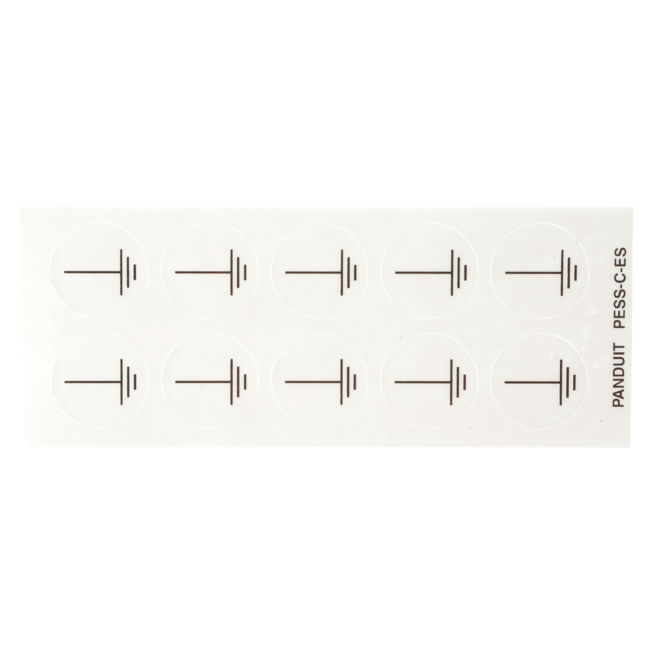 Card Label, Polyester, Earth (Ground) sy