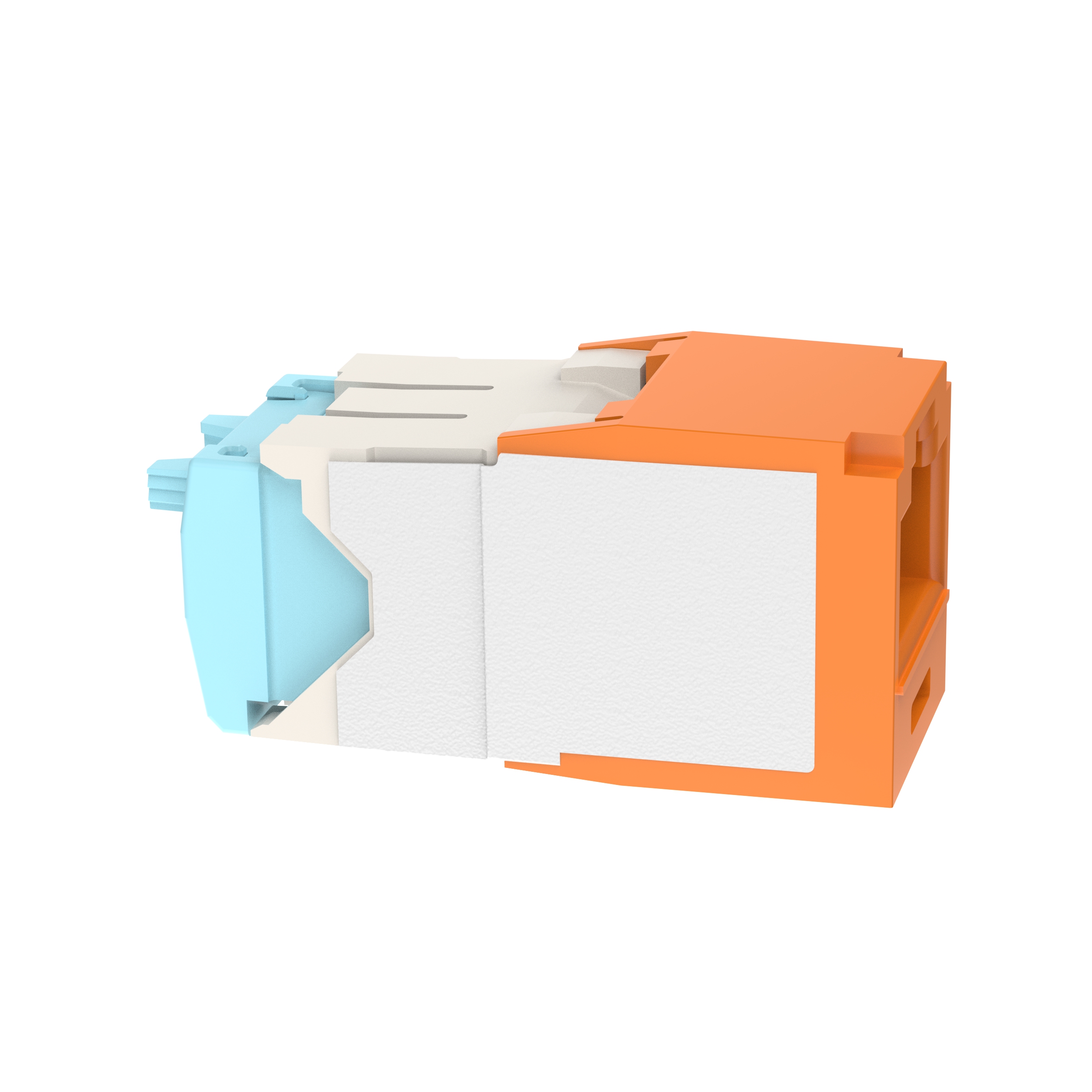 UTP RJ45 Cat 6A 28/30 AWG Dişi Bağlantı Modülü, Turuncu