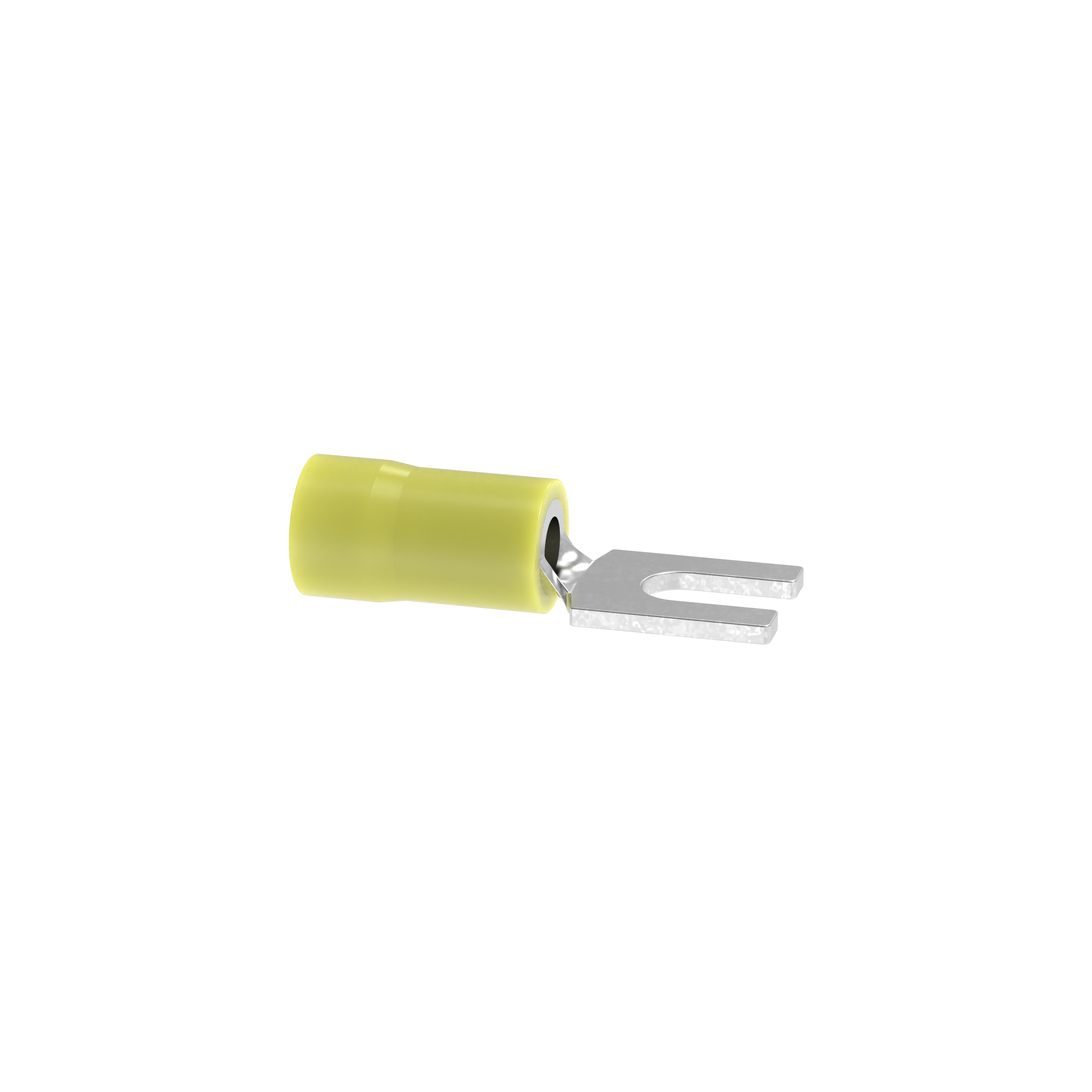 Gevşek Parça Çatalları, Sarı, Vinil, 4.2mm Çaplı Ayak, 6mm², 25'li Paket