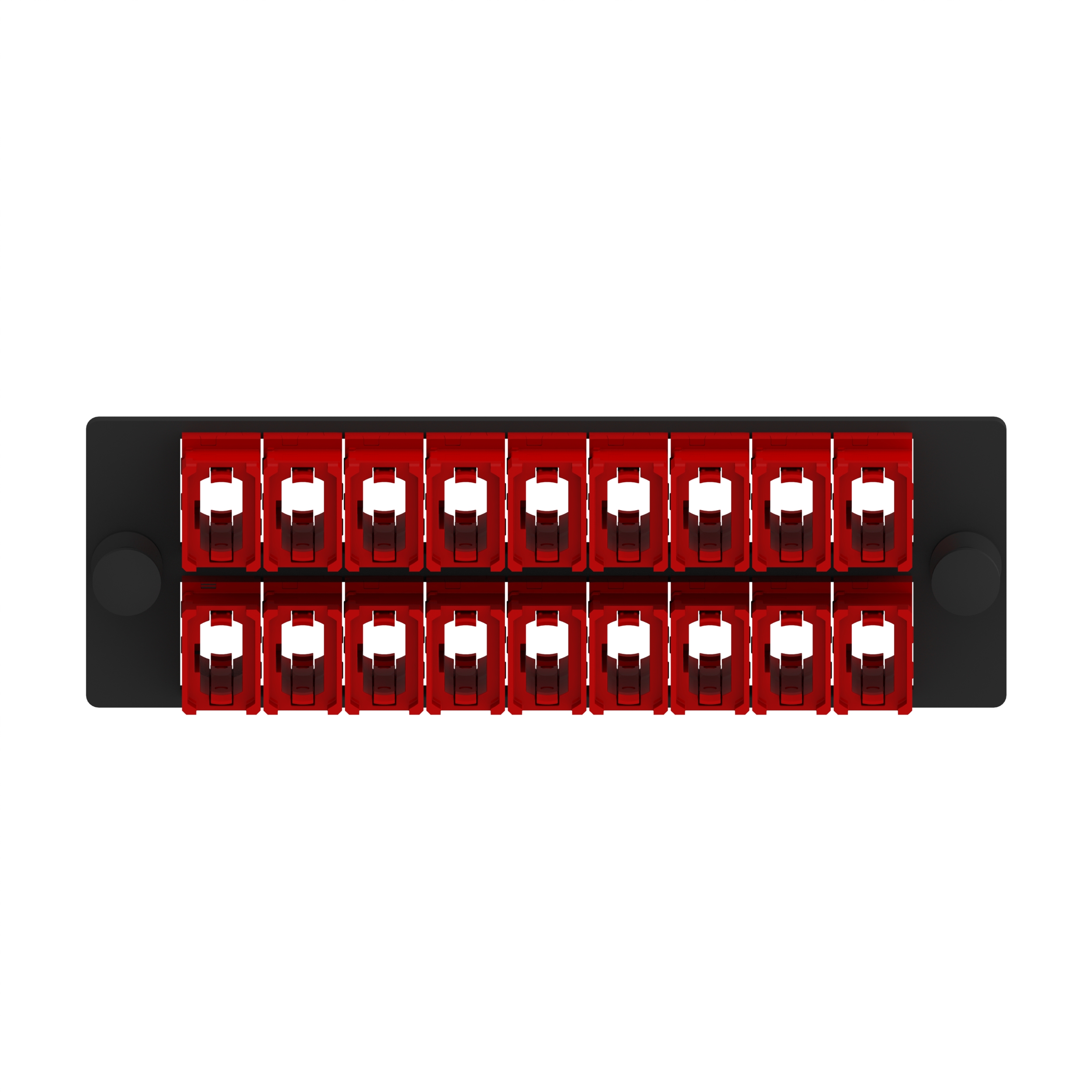 Opticom® FAP, 18 Tuş Yukarı/Tuş Aşağı MPO'lar, Tip A, Kırmızı, Yatay