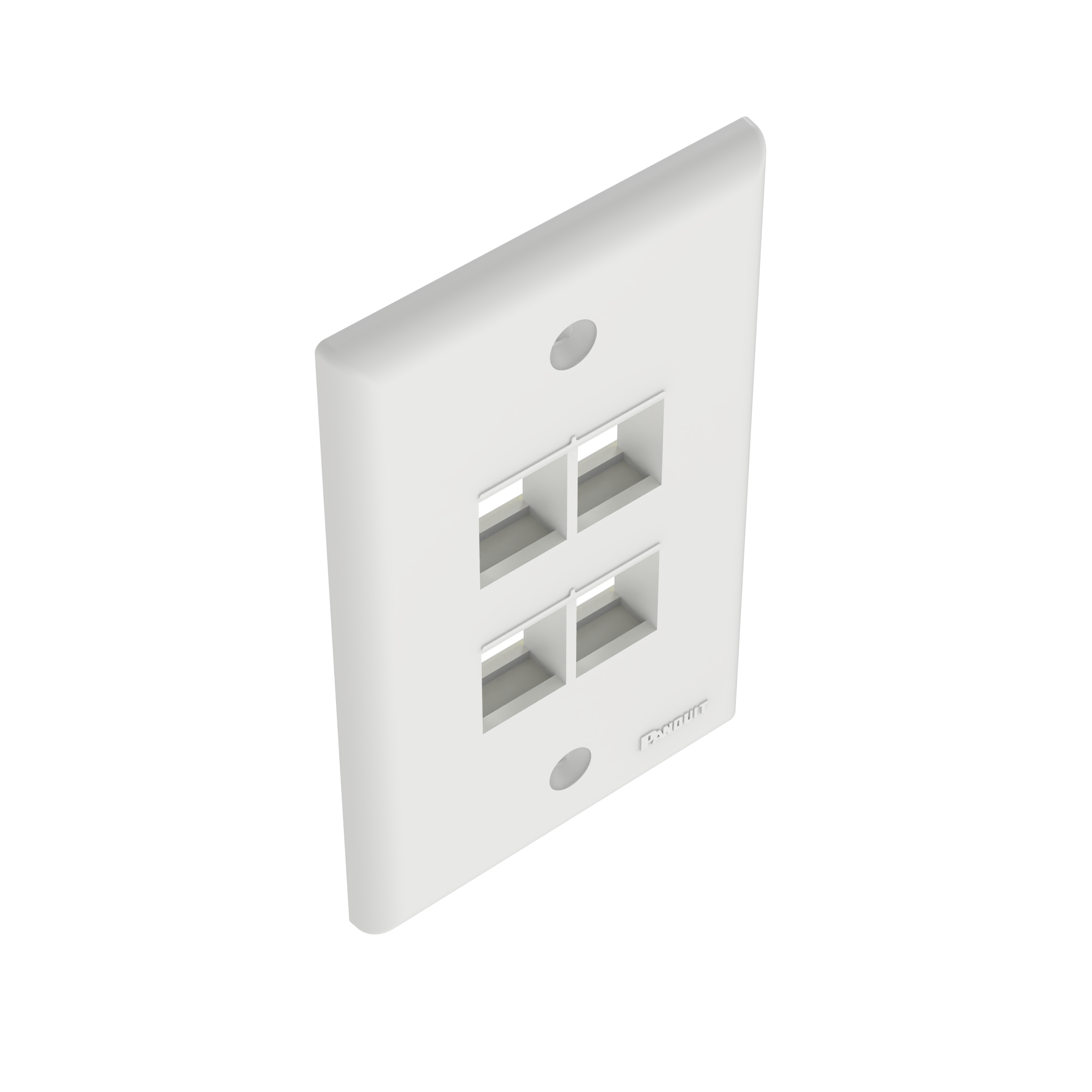 NetKey® Yüz Levhası, 4 Port, Beyaz