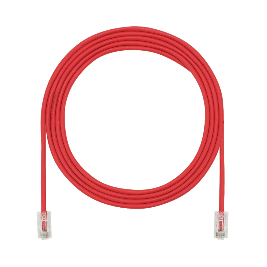 Cat 5e 28 AWG UTP Bakır Yama Kablosu, 1 m, Kırmızı