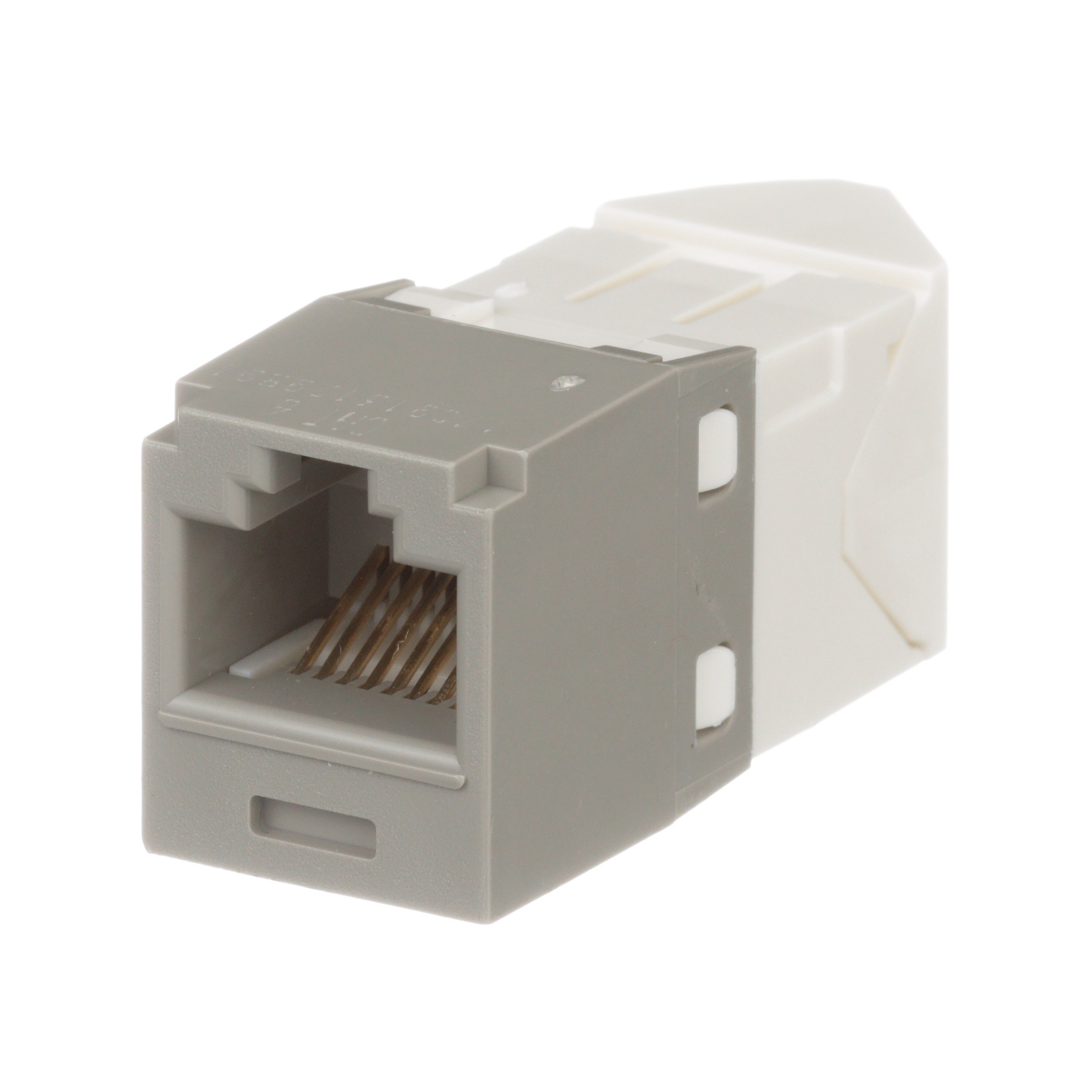 UTP RJ45 Cat 6 Left/Right TG Jack Module, Int'l Gray