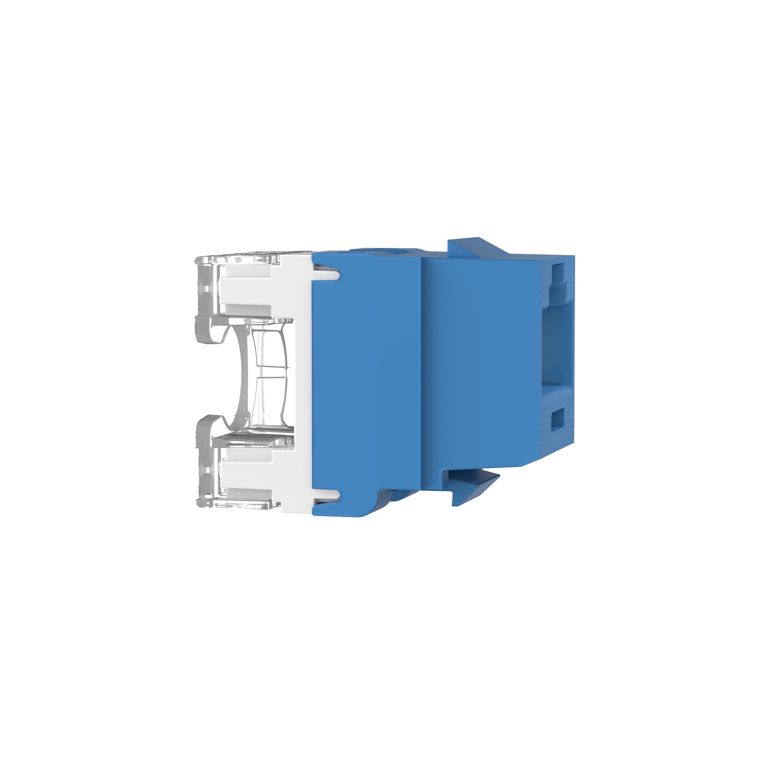 Bükümlü Çift RJ45 Cat 6 Çıkış Keystone Jak Modülü, BU
