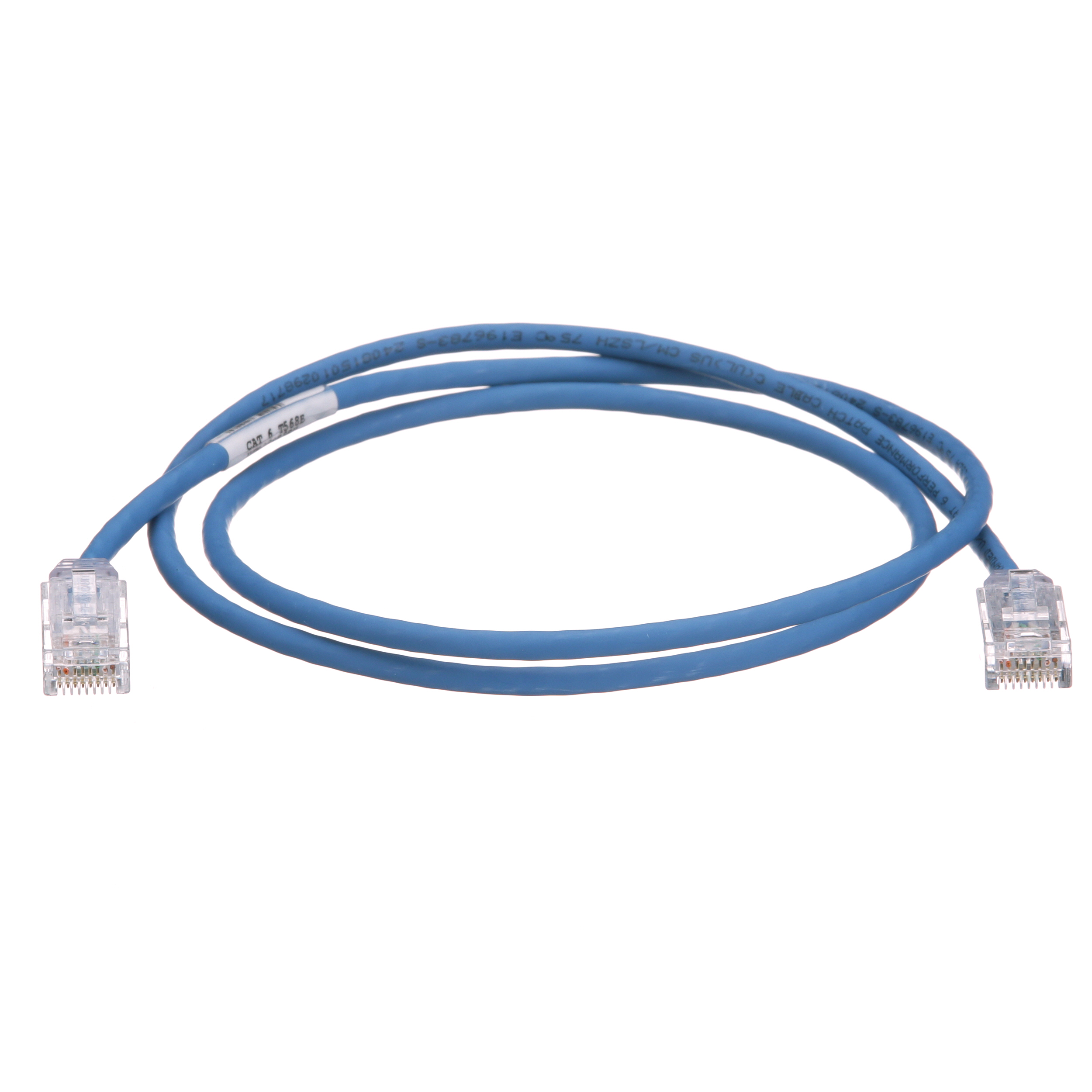 Cat 6 28 AWG UTP Bakır Yama Kablosu, 1.5m, Mavi