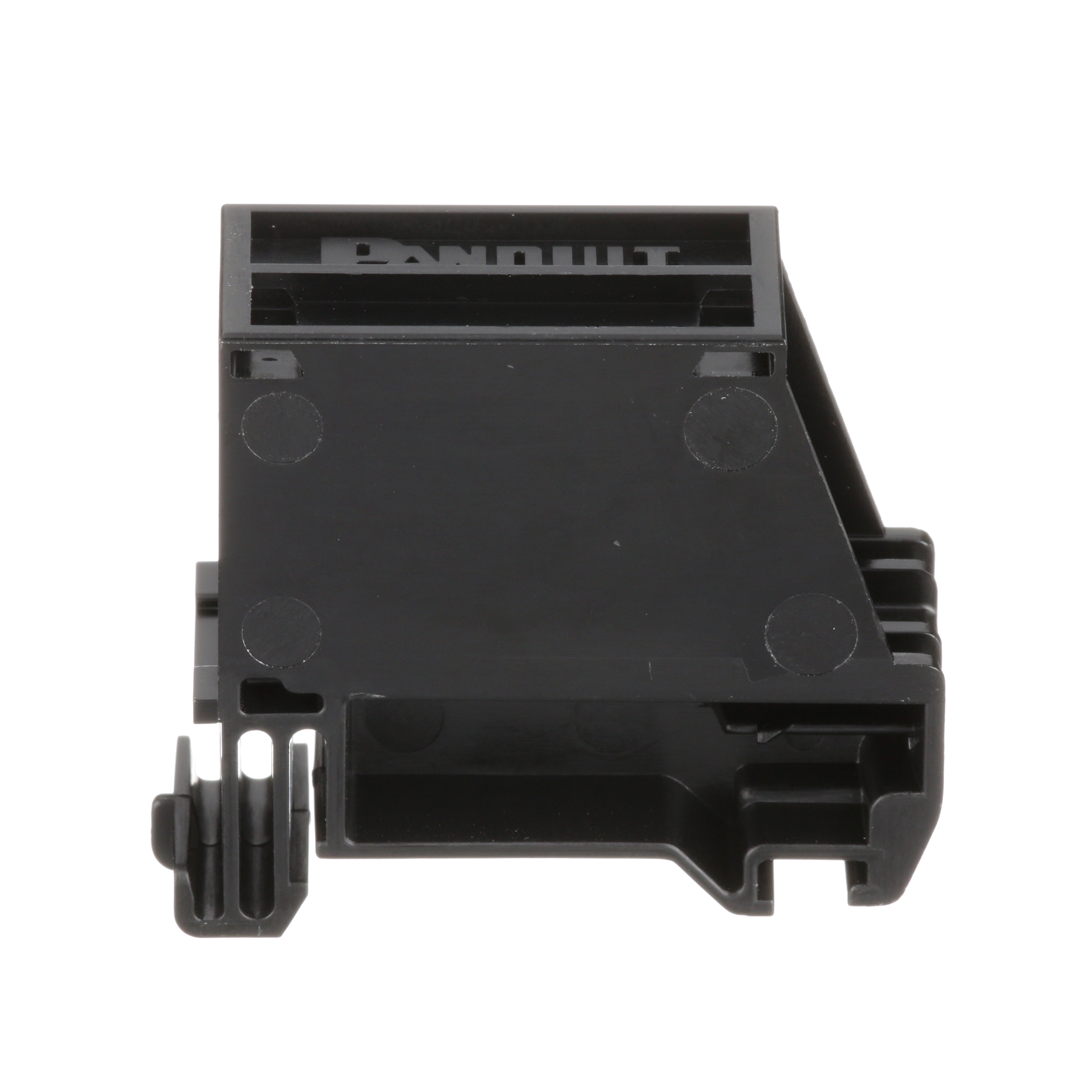 Mini-Com® 1-port DIN Rayı Montaj Adaptörü, Siyah
