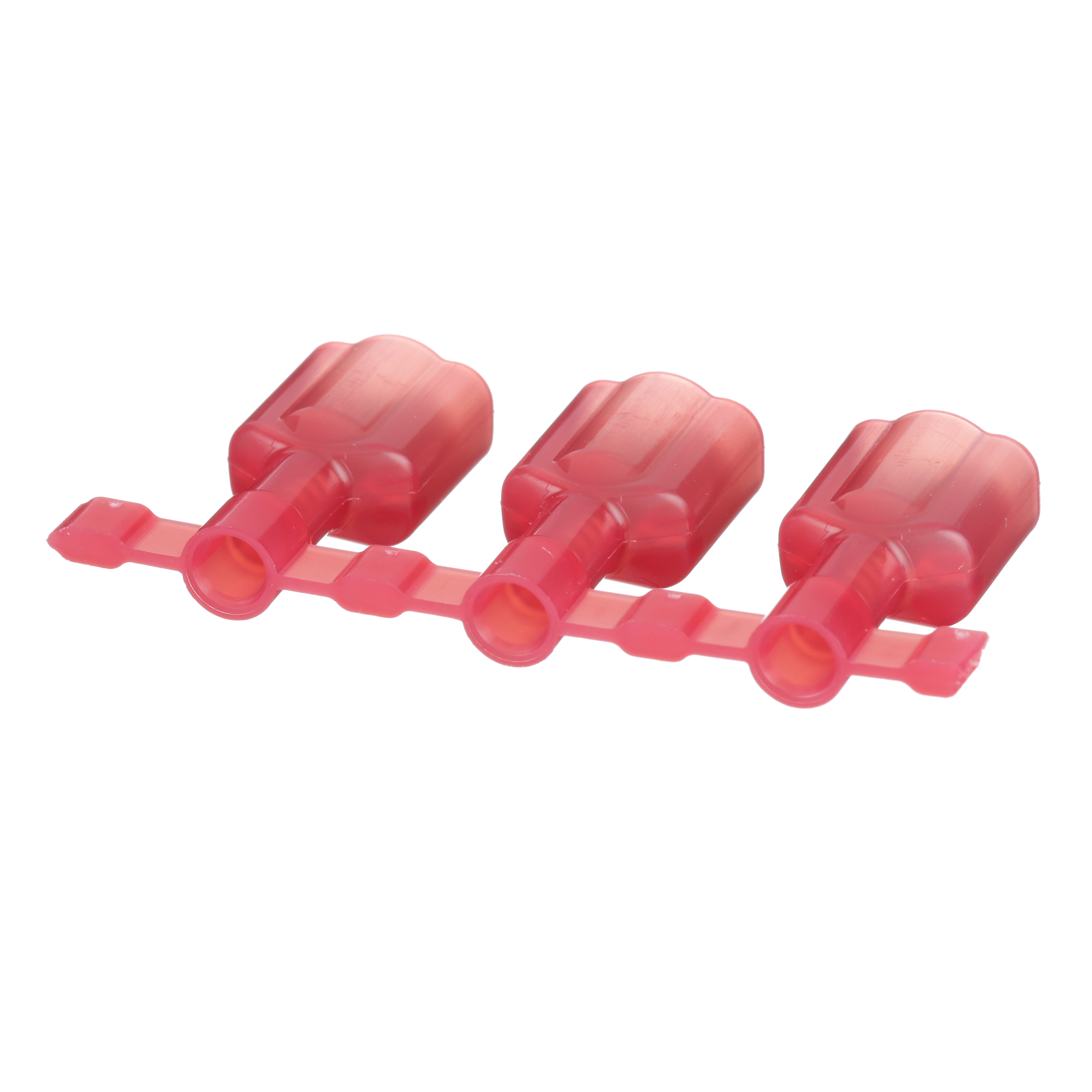 Kesici Terminal, Erkek, Kırmızı, Naylon, 0.5-1mm² Kablo, 6.3 x 0.8 mm Levha, 2000'li Paket