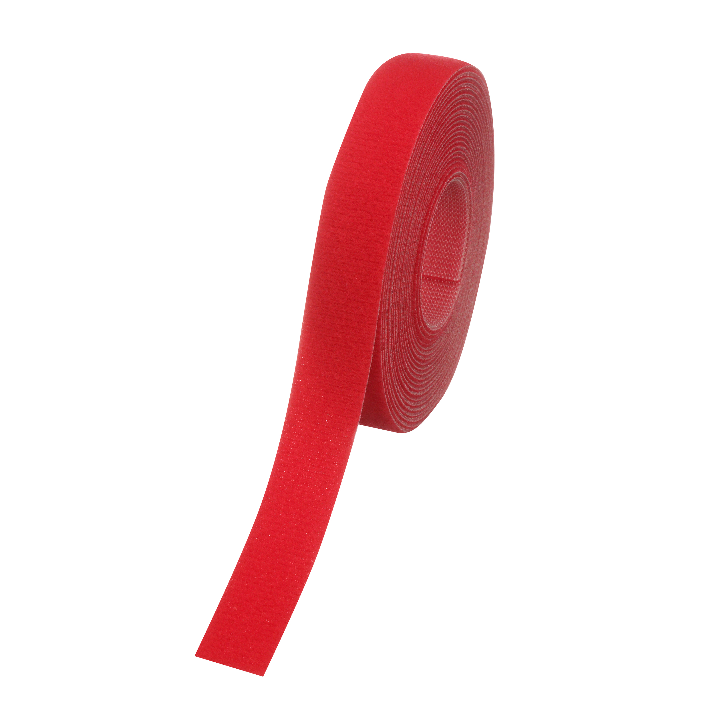 KANCALI-HIZA ŞERİT RULO KABLO BAĞI, 15'L (4.6M), 0.75"G (19.1MM), NAYLON HIZA, KIRMIZI