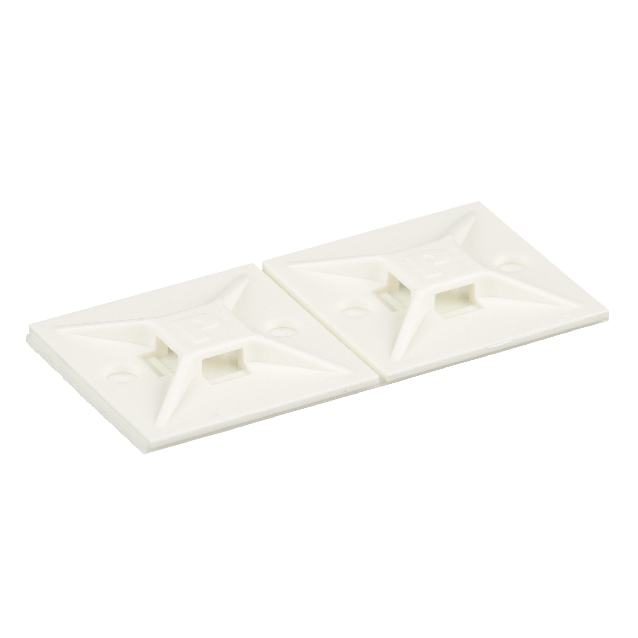 Kablo Bağı Montajı, Beyaz, PA 6.6, Kauçuk Yapışkanlı, 28.6x28.6mm, 500'lü Paket