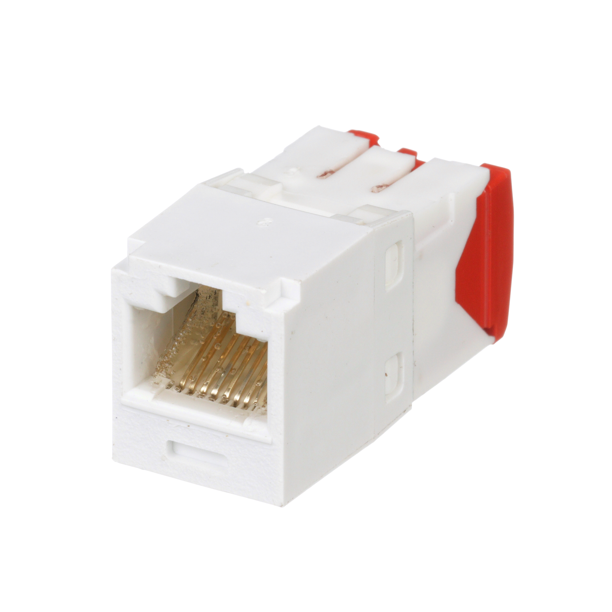 Mini-Com® UTP RJ45 Cat 5e TG Jack Modülü Korozyon Dayanımlı, Beyaz
