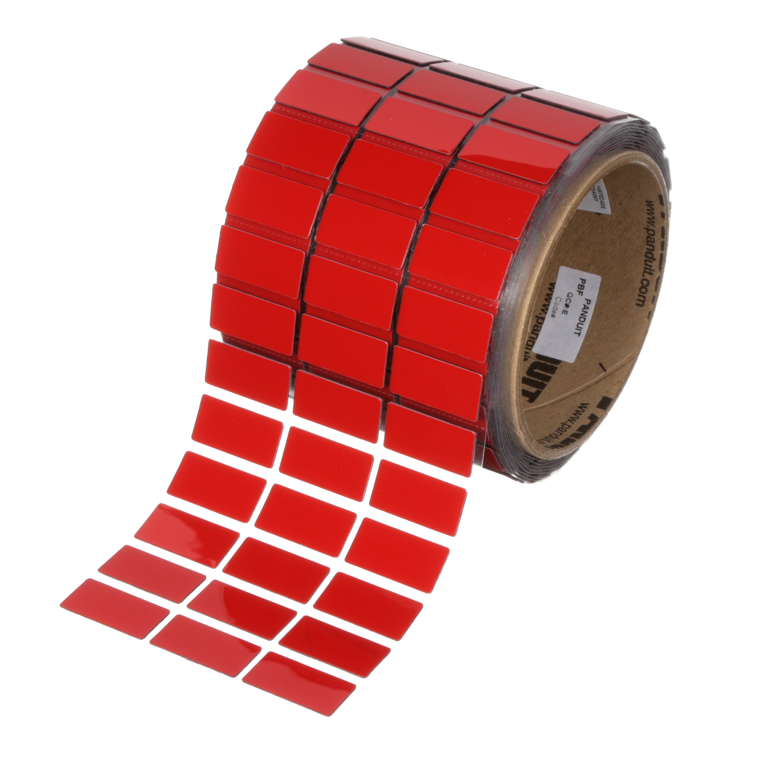 Kontrol Paneli Etiketi, 25.4 mm x 12.7 mm, Kırmızı, 500 Adetlik Paket