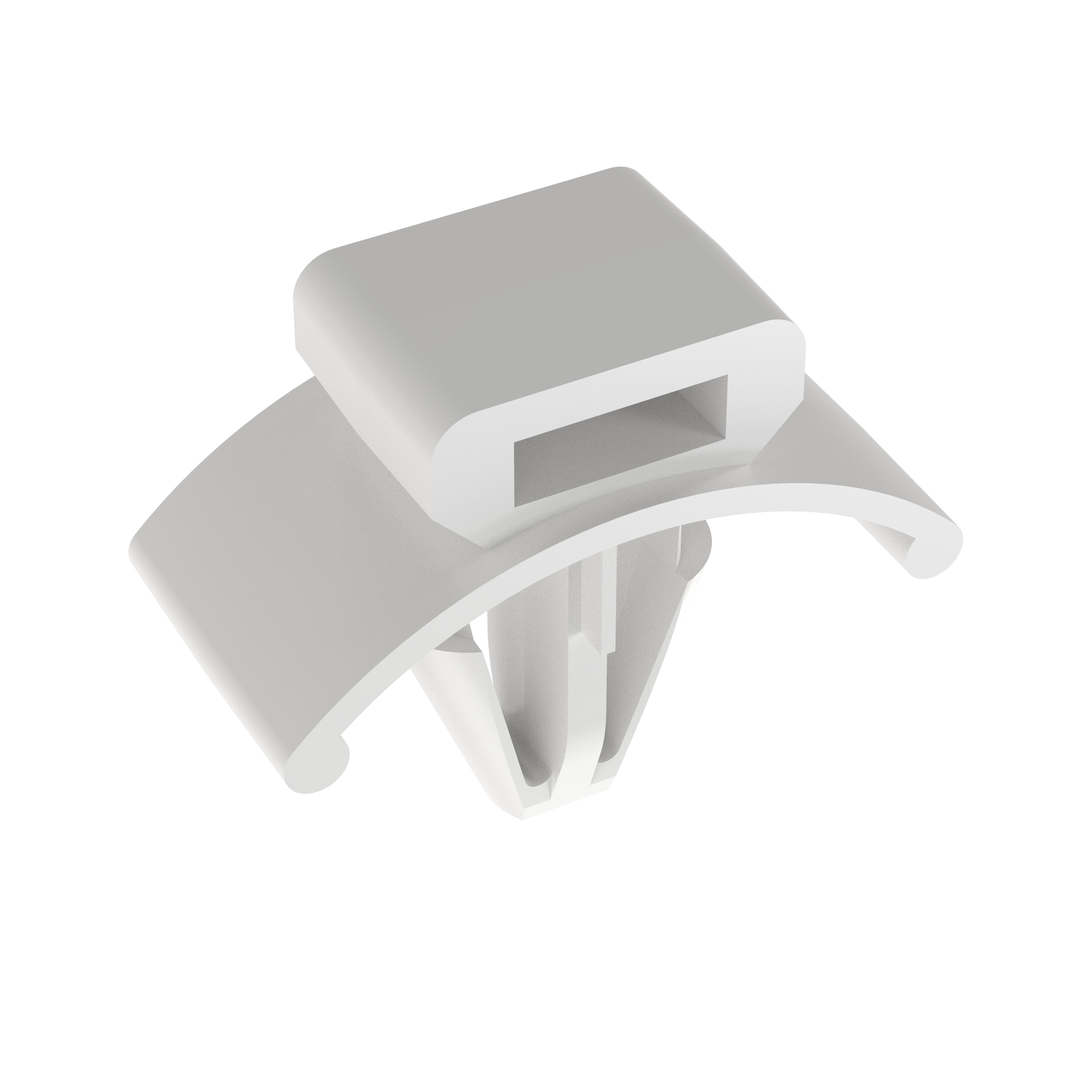 Cable Tie Mount, Natural, PA 6.6, Push Barb, 18x9.3mm, PK100