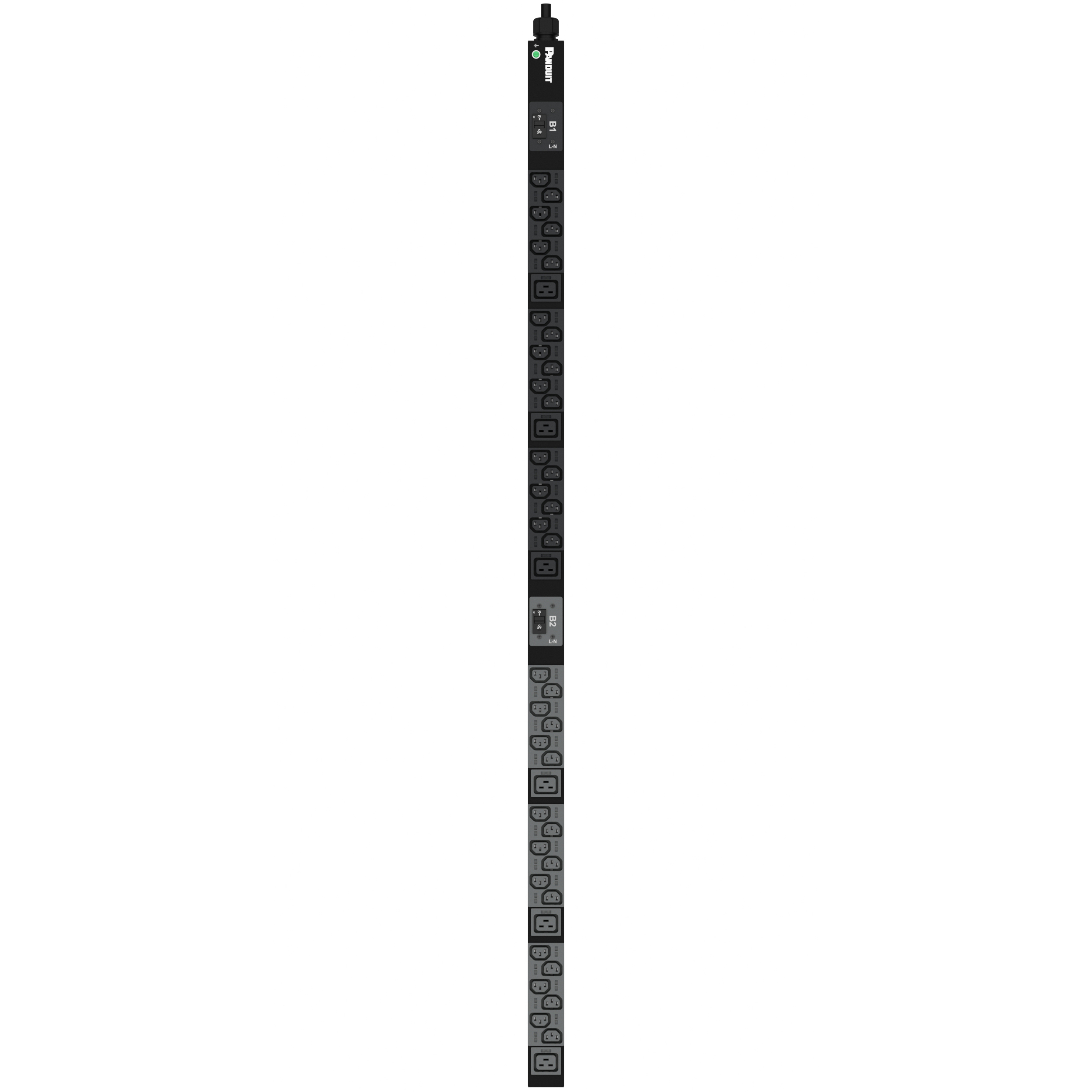 Temel Güç Dağıtım Birimi, 32AMP, 230 V, (36)C13, (6)C19, (IP44)