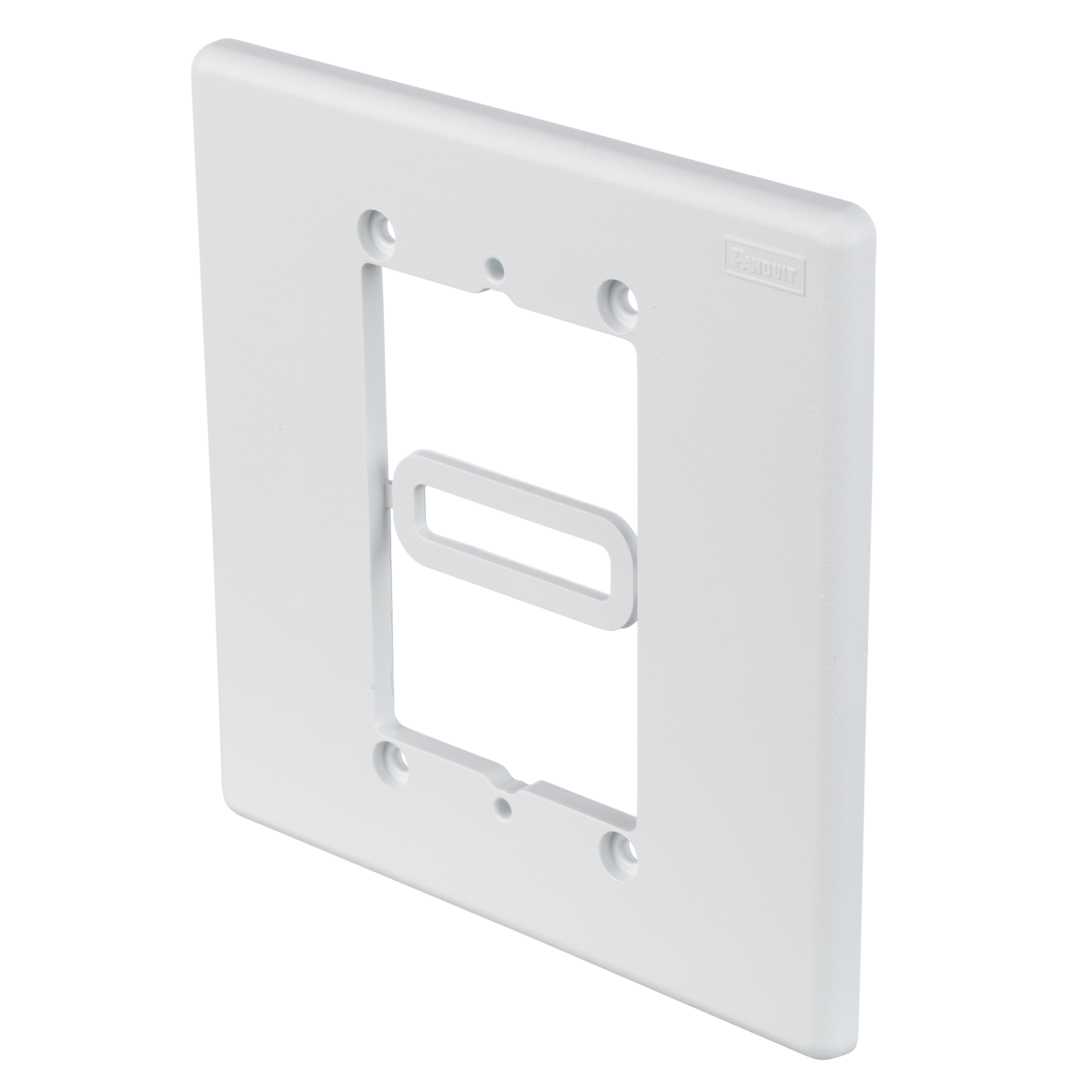 Wall adapter to reduce double gang opening, white