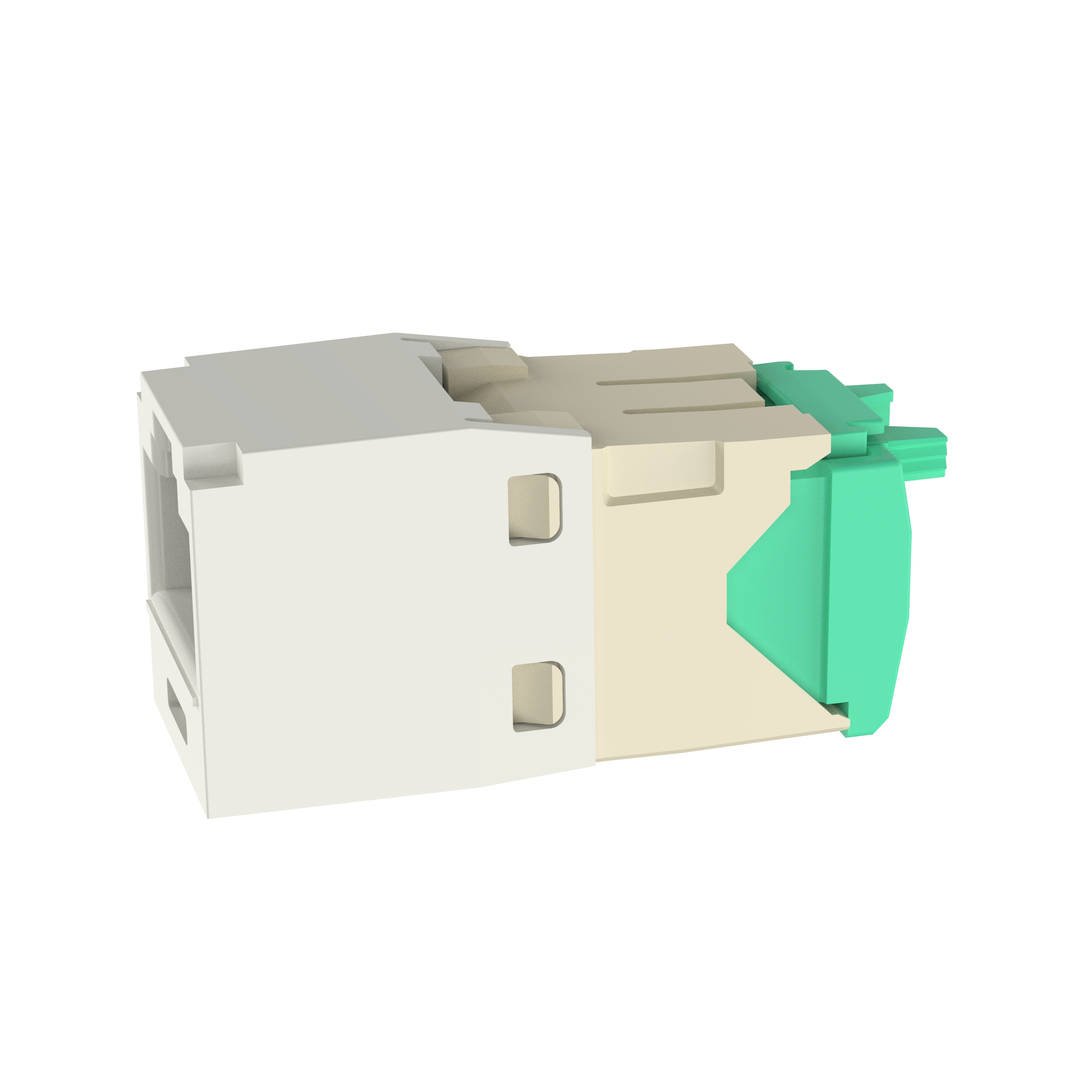 Mini-Com® UTP RJ45 Cat 6 TG Jak Modülü, Krem Beyazı
