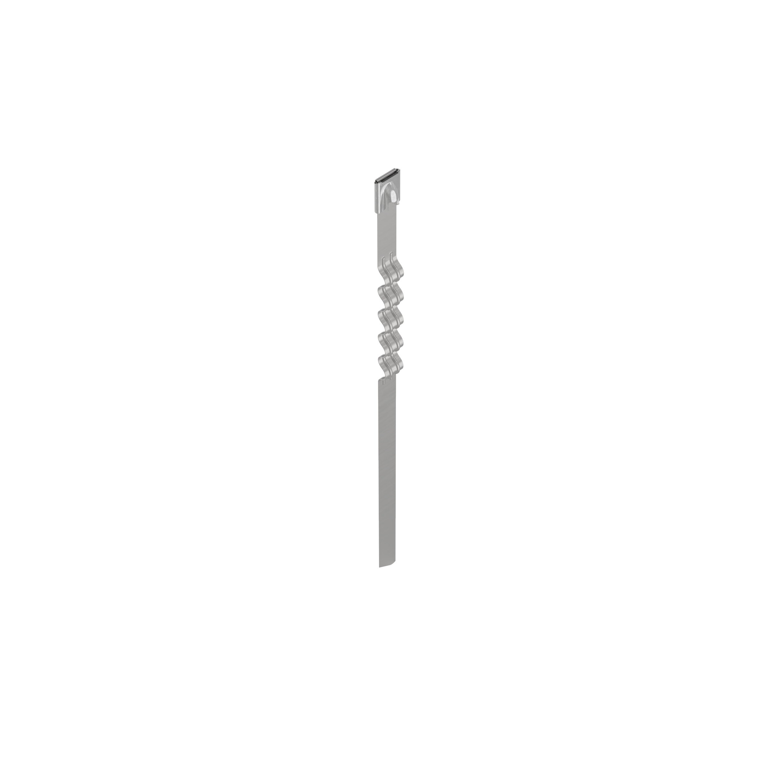 Dalgalı Kablo Bağı, Paslanmaz Çelik 304, 152.4x7.9mm, 50'li Paket