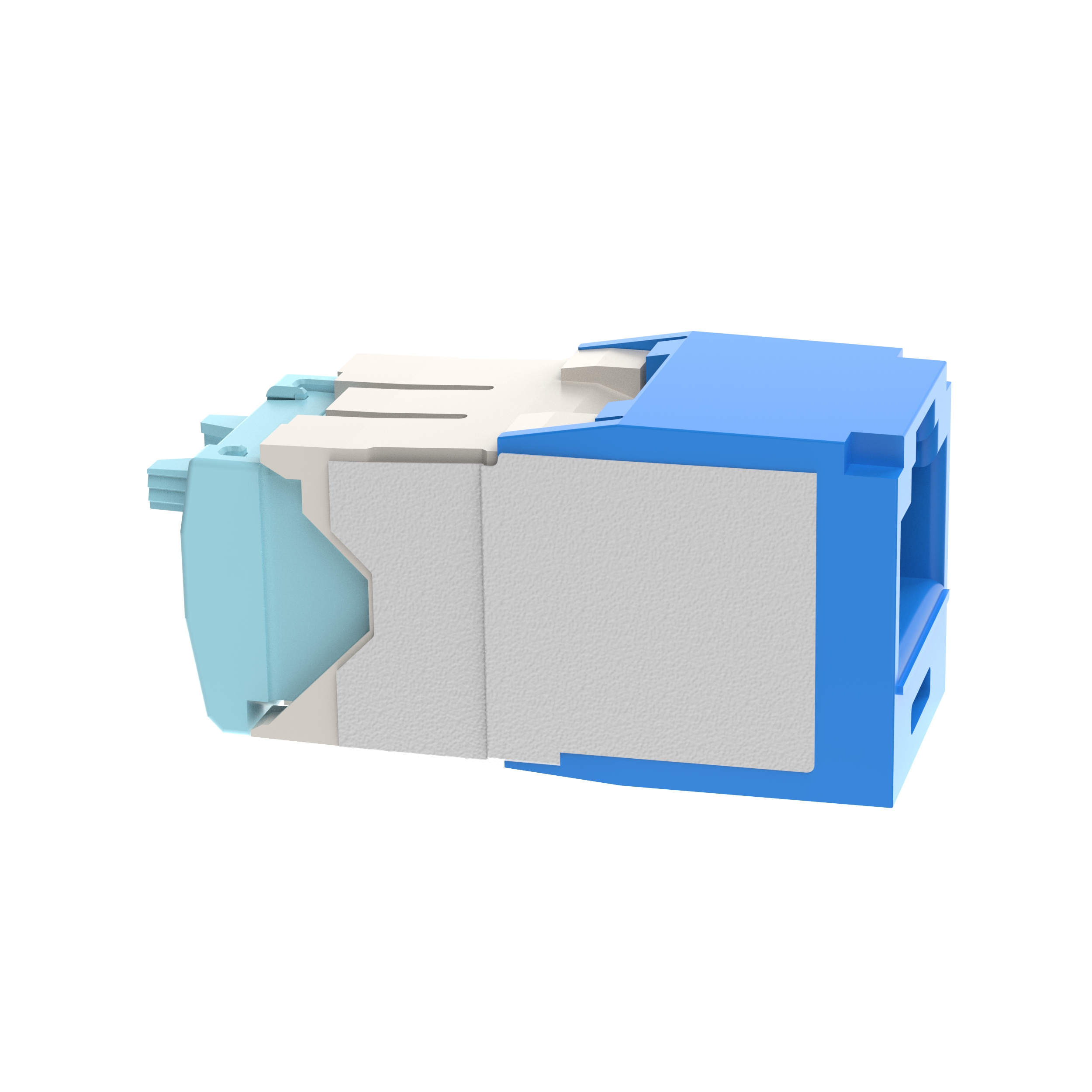 UTP RJ45 Cat 6A 28/30 AWG Dişi Bağlantı Modülü, Mavi