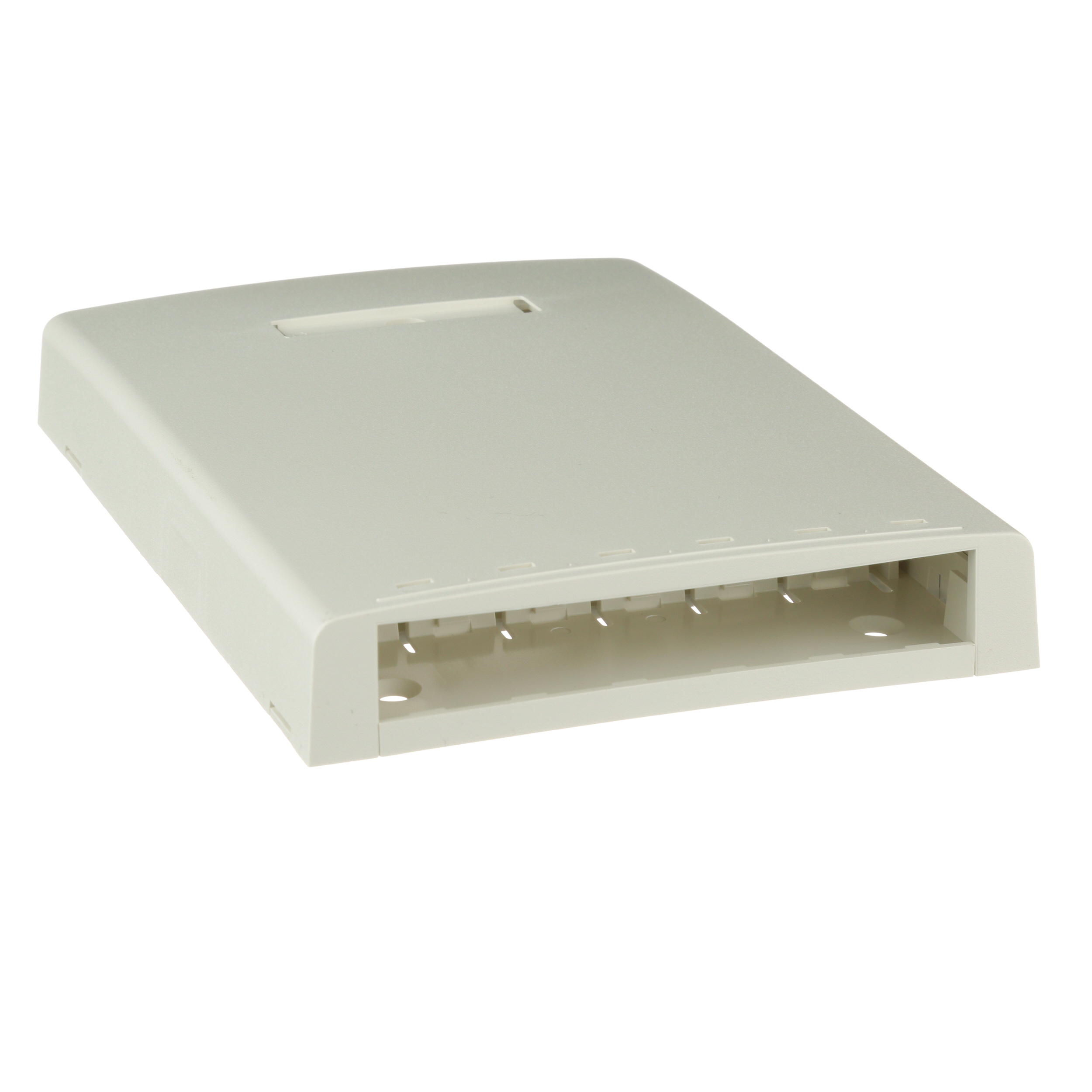 Mini-Com® Surface Mount Box, 6 Port, Off White