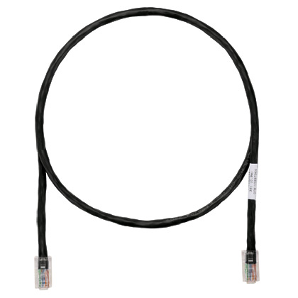 Cat 5e 24 AWG UTP Bakır Yama Kablosu, 2.5 m, Siyah