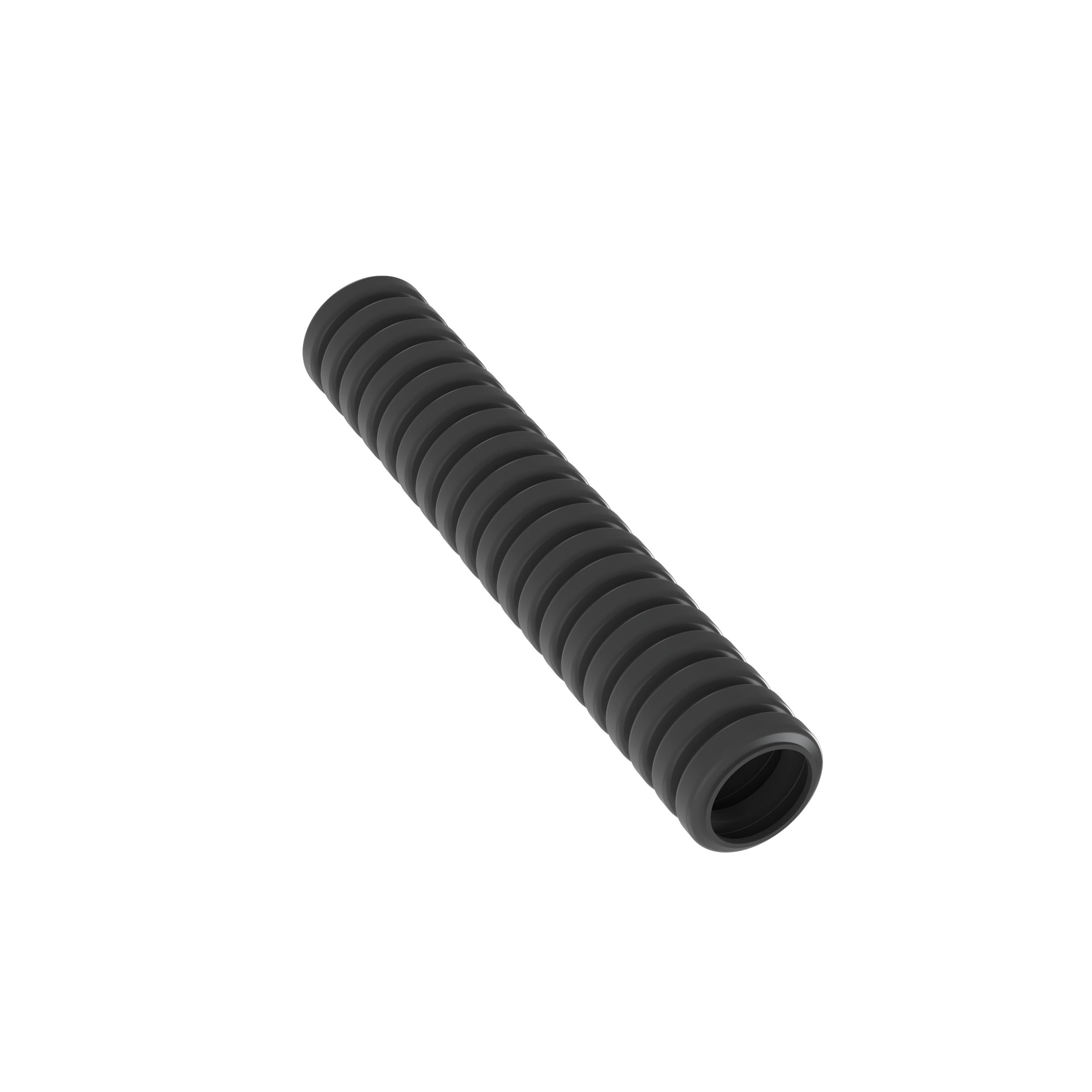Düzgün Örüntülü Boru, .25" (6.3mm) x 100', Siyah, Paket 1