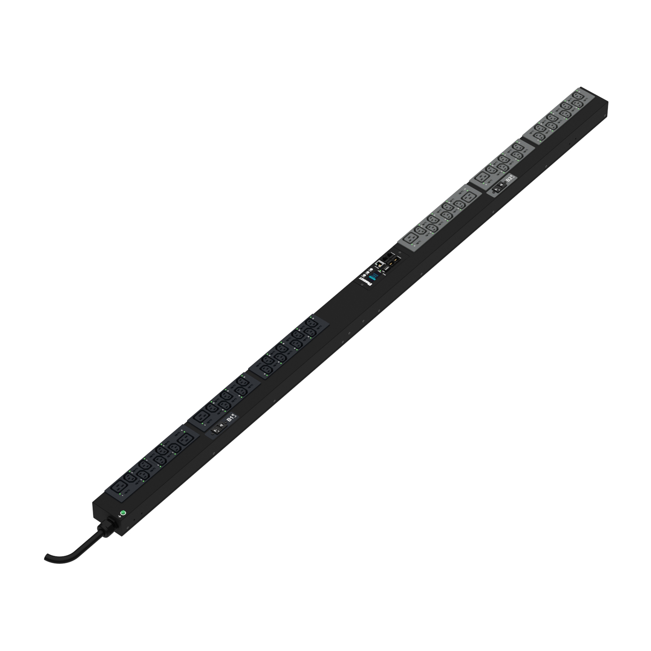 MSPO PDU, 32 Amper, 230 Volt, (38)C13, (6)C19, IEC 60309 2P+E 6h 32A (IP44)