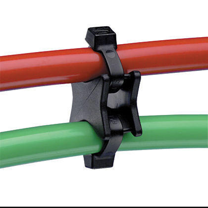 Cable Spacer, Black, UV PA 6.6, Cable Tie, 40x20mm, PK100