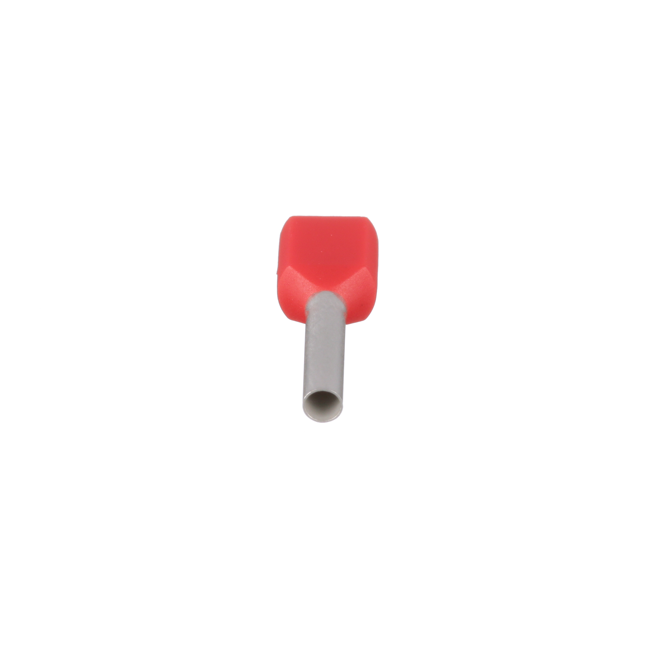 Çift tel klemens, Kırmızı, 1mm² Tel, 10mm Pin Uzunluğu, 500'lü Paket