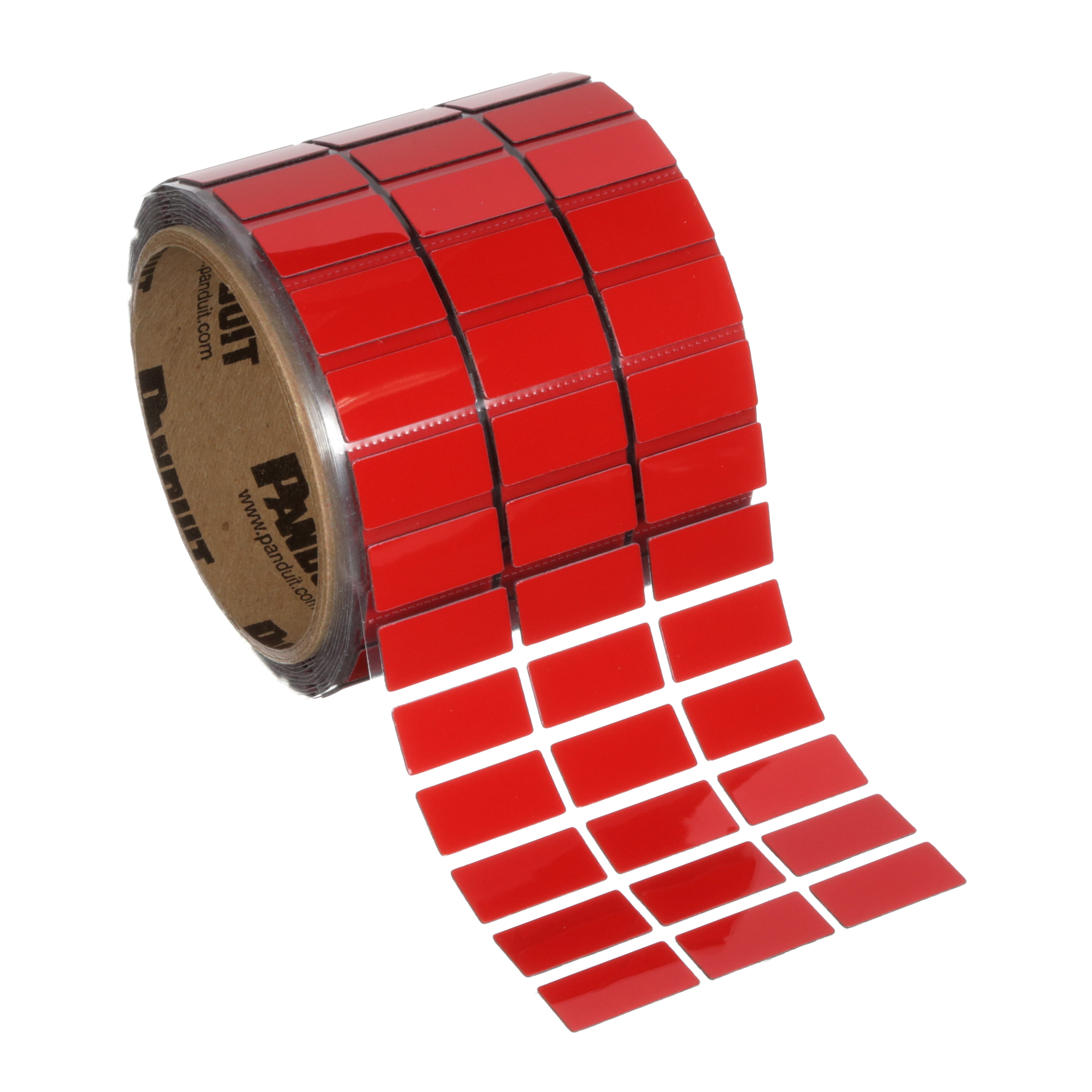 Kontrol Paneli Etiketi, 25.4 mm x 12.7 mm, Kırmızı, 500 Adetlik Paket