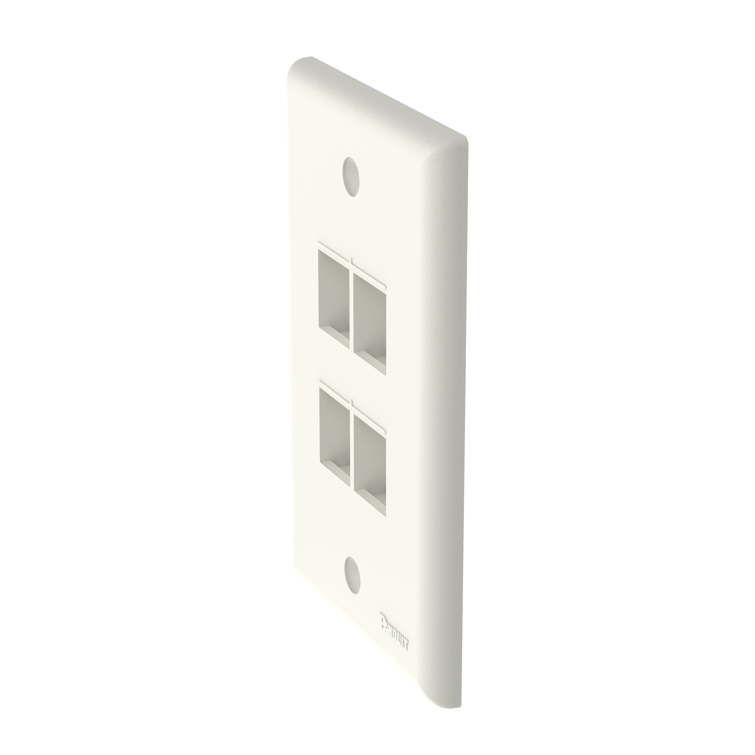 NetKey® Yüz Levhası, 4 Port, Açık Beyaz