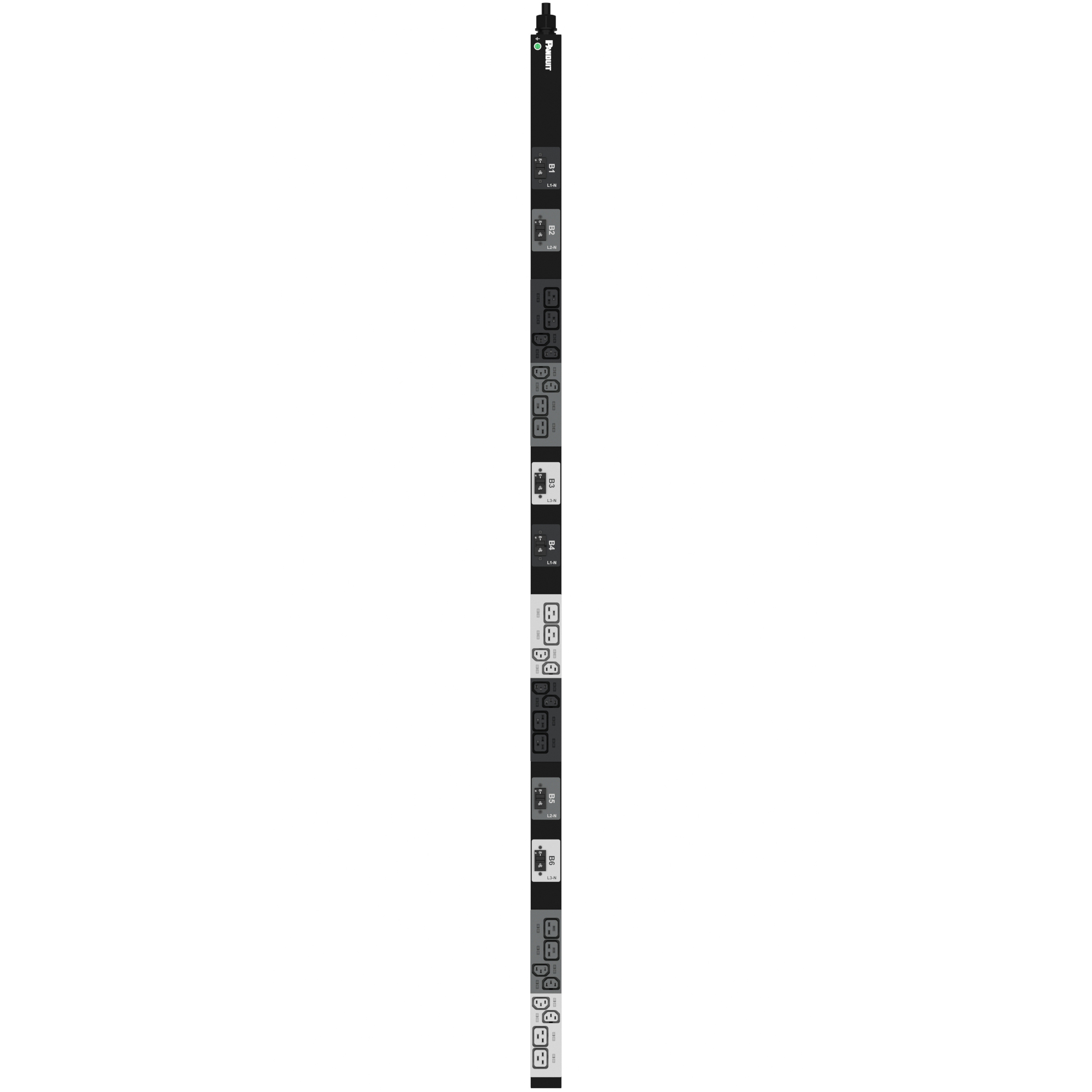 Temel Güç Dağıtım Birimi, 32AMP, 400V, (12)C13, (12)C19, IEC 60309 3P+N+E 6h 32A (IP44)