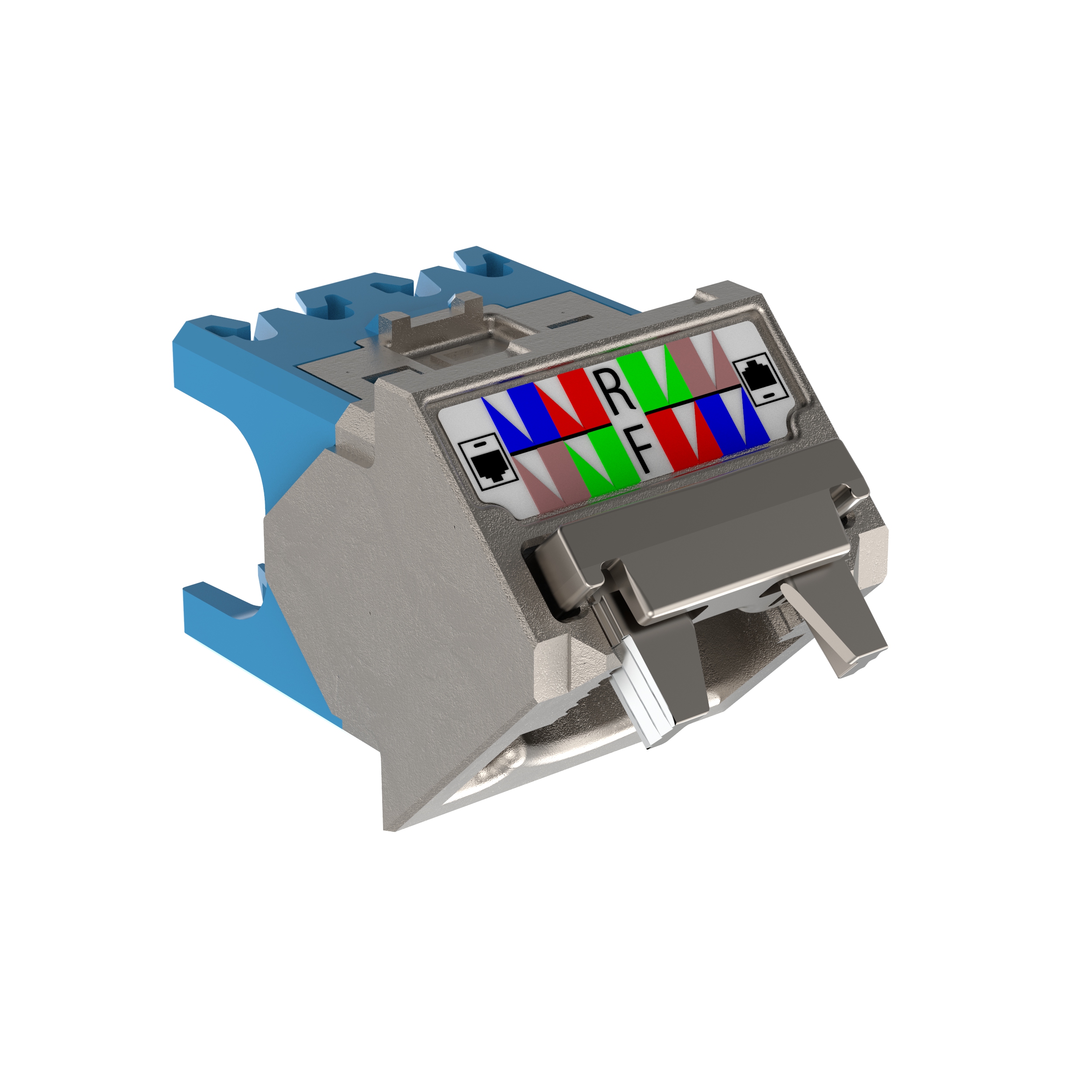 45° Angled Wire Cap for Cat 6A Shielded TG Jack