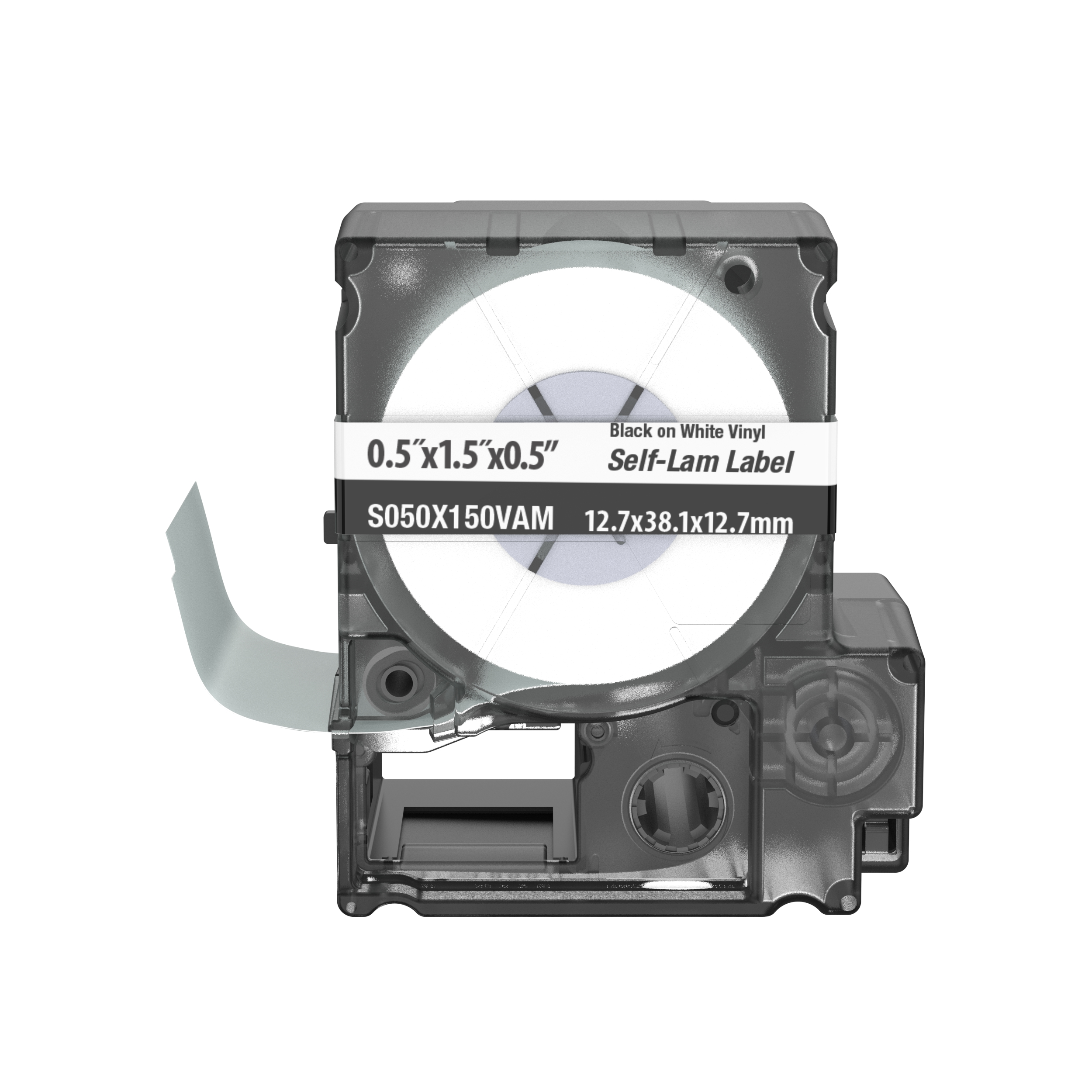 MP Yazıcı Kendiliğinden Lamineli Etiket, Vinil, Beyaz, 38.1x12.7mm, 12.7mmPOH
