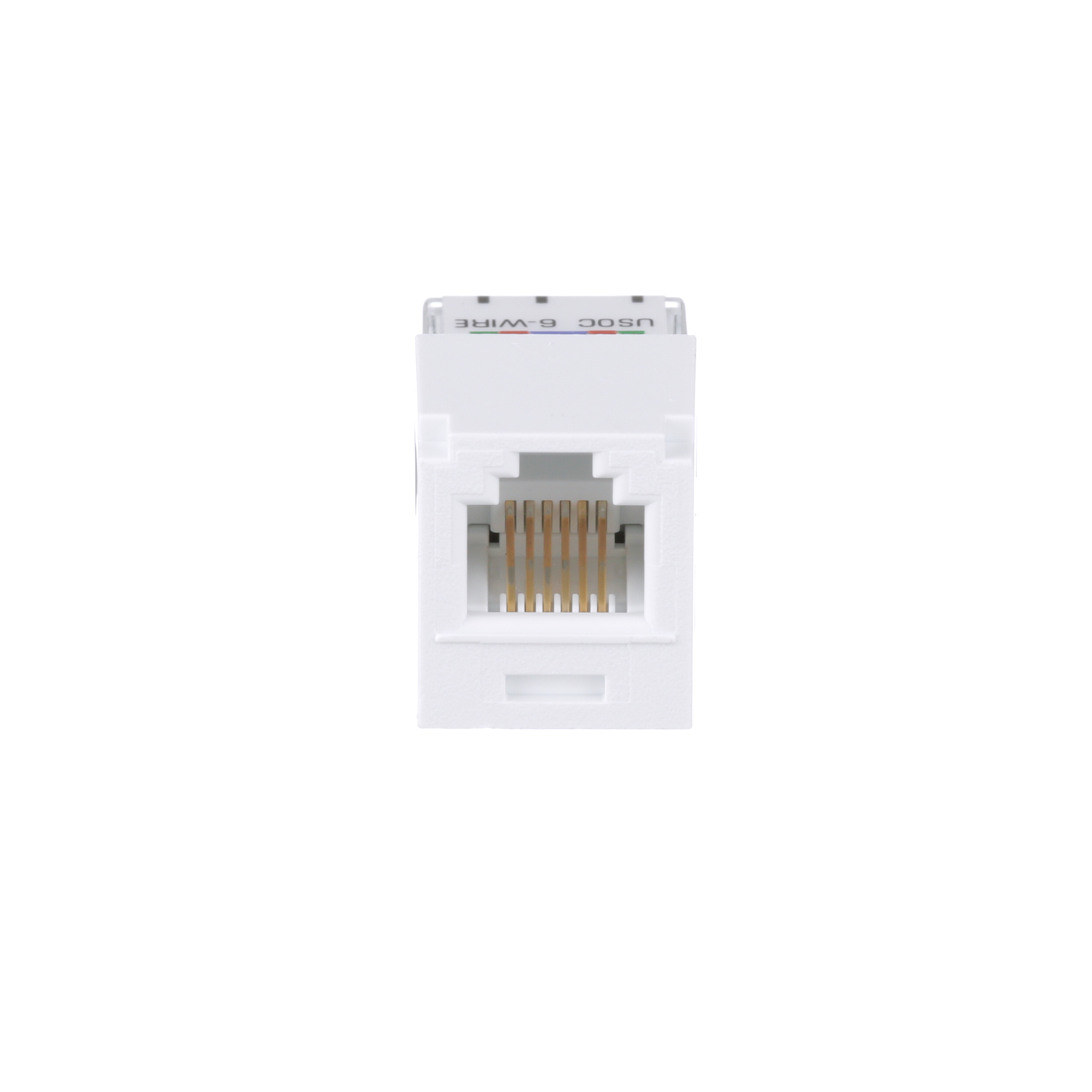 UTP RJ45 Cat 3 Leadframe Jack Modülü USOC, Beyaz