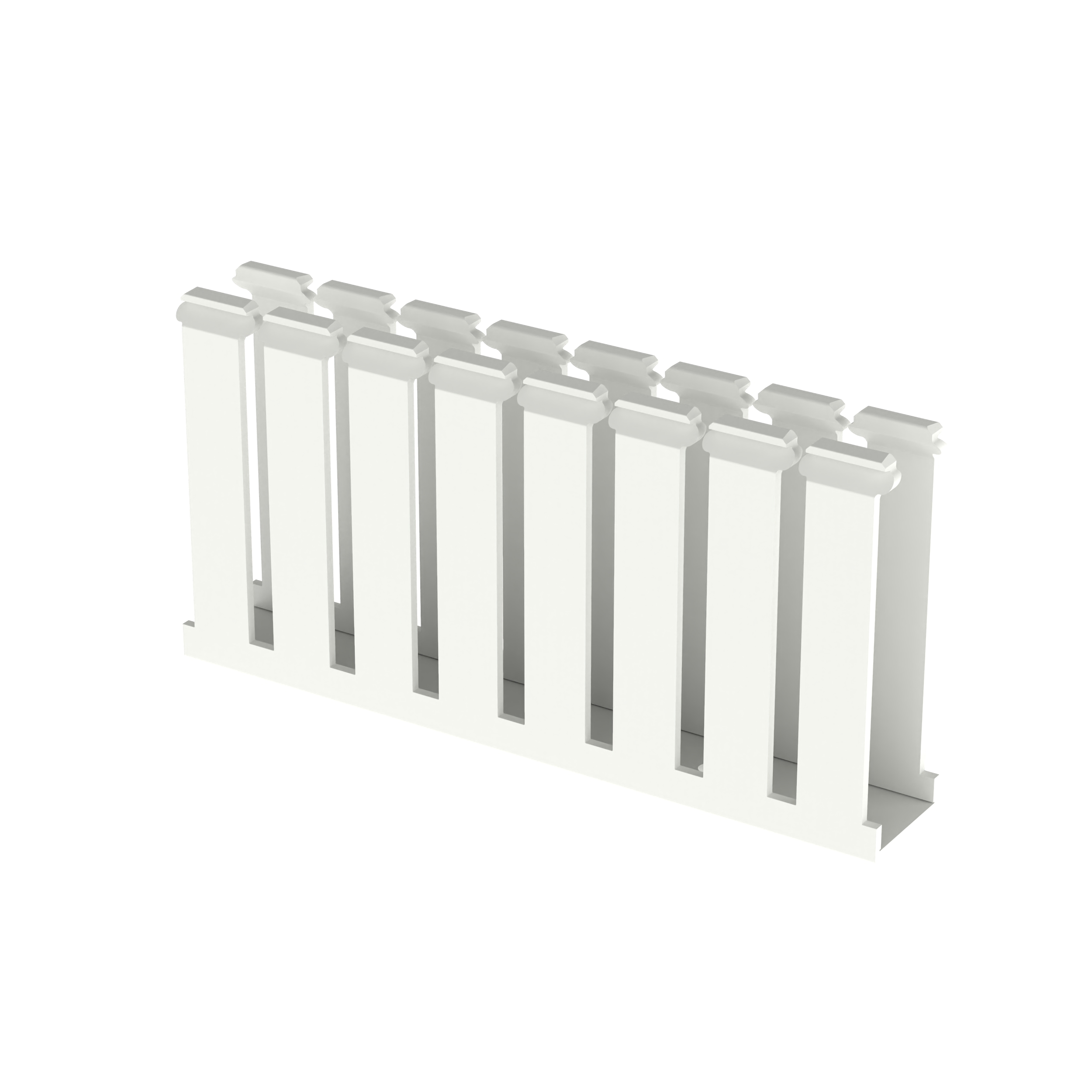 Slotted Duct, PVC,1X4X6',WHT