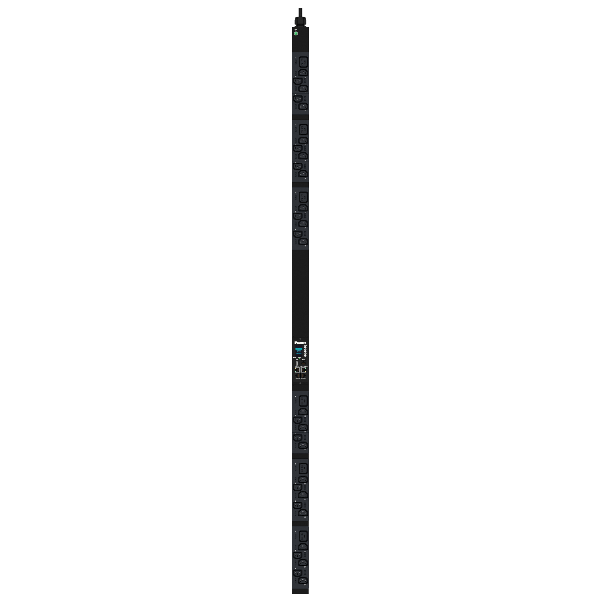 G6 MPO PDU, 16AMP, (30)C13, (6)C19, IEC 60309 3P+N+E 6h