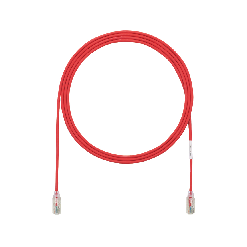 Cat 6 28 AWG UTP Bakır Yama Kablosu, 1 m, Kırmızı