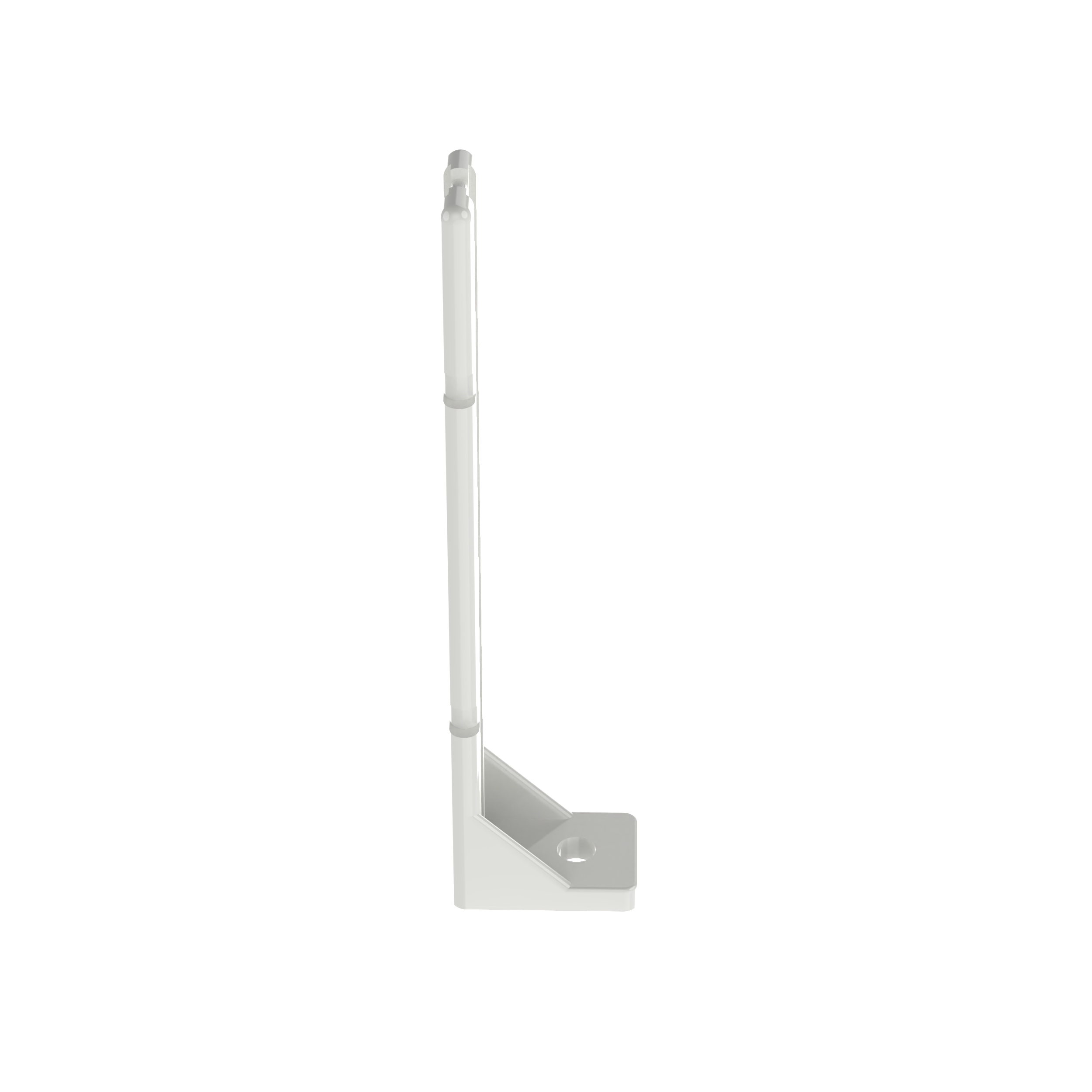 Arka Montaj Elemanı, Doğal, PA 6.6, 116.8x18.3mm, 5.1mm Vida Deliği, 10'lu Paket